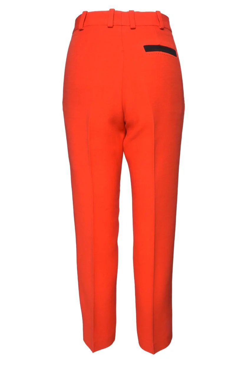 Korsun Size 40 Red Trousers Straight Leg Pants - Image 3