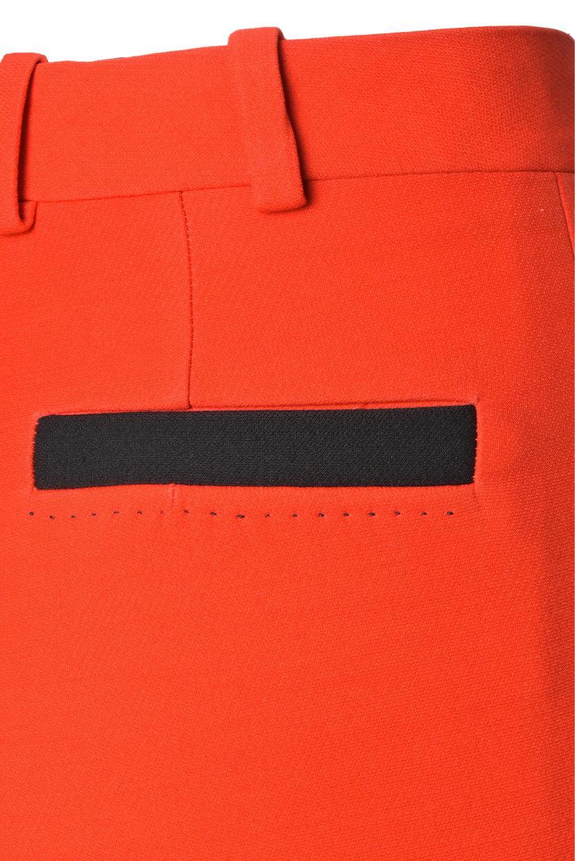 Korsun Size 40 Red Trousers Straight Leg Pants - Image 4