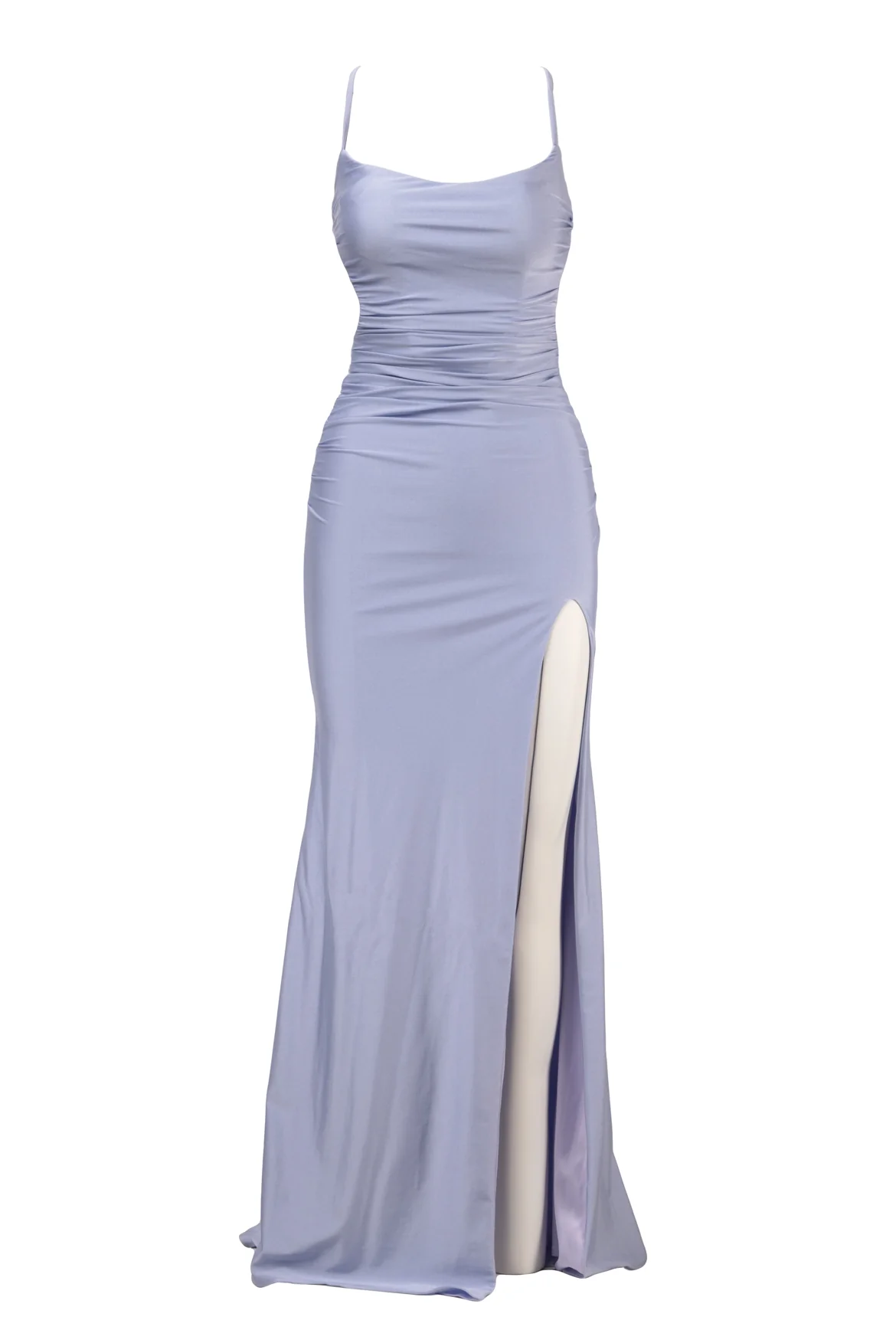La Femme Size 0 Long Tie Up Back Dress
