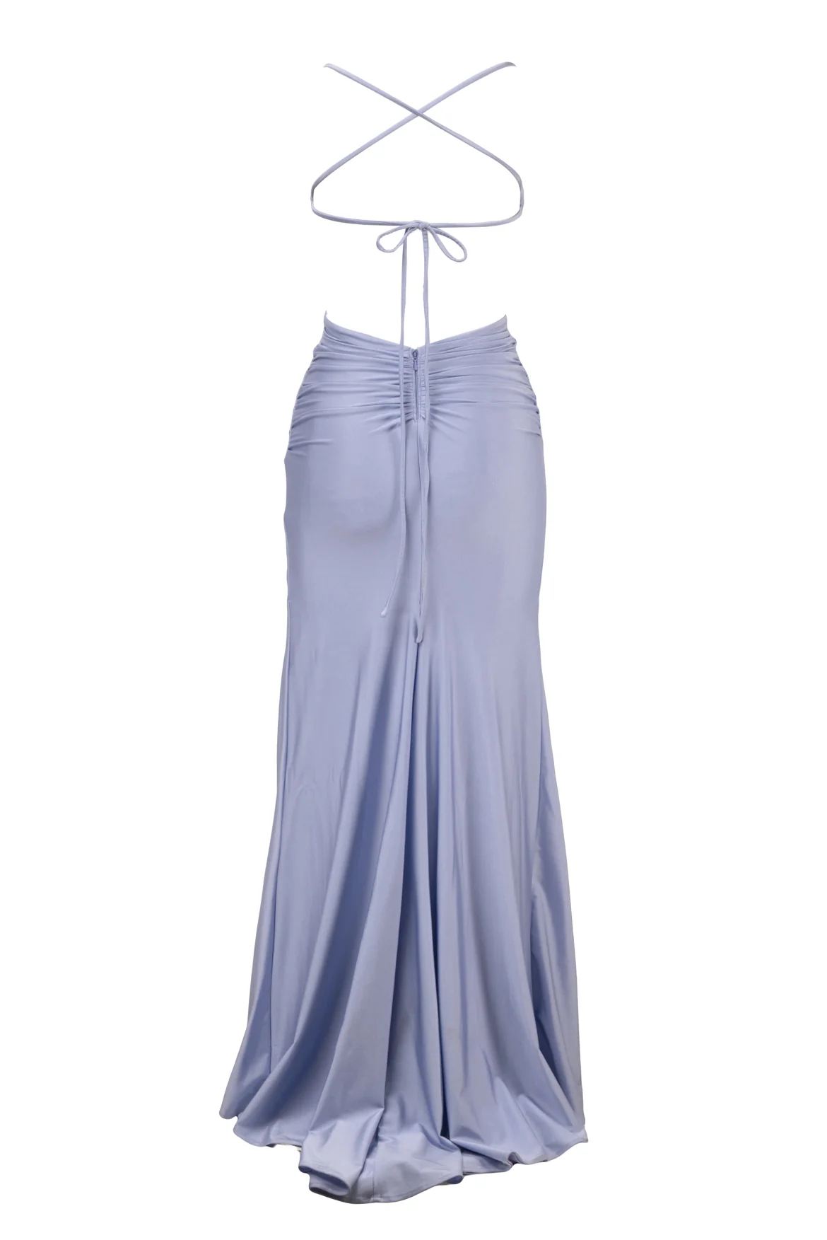 La Femme Size 0 Long Tie Up Back Dress - Image 2