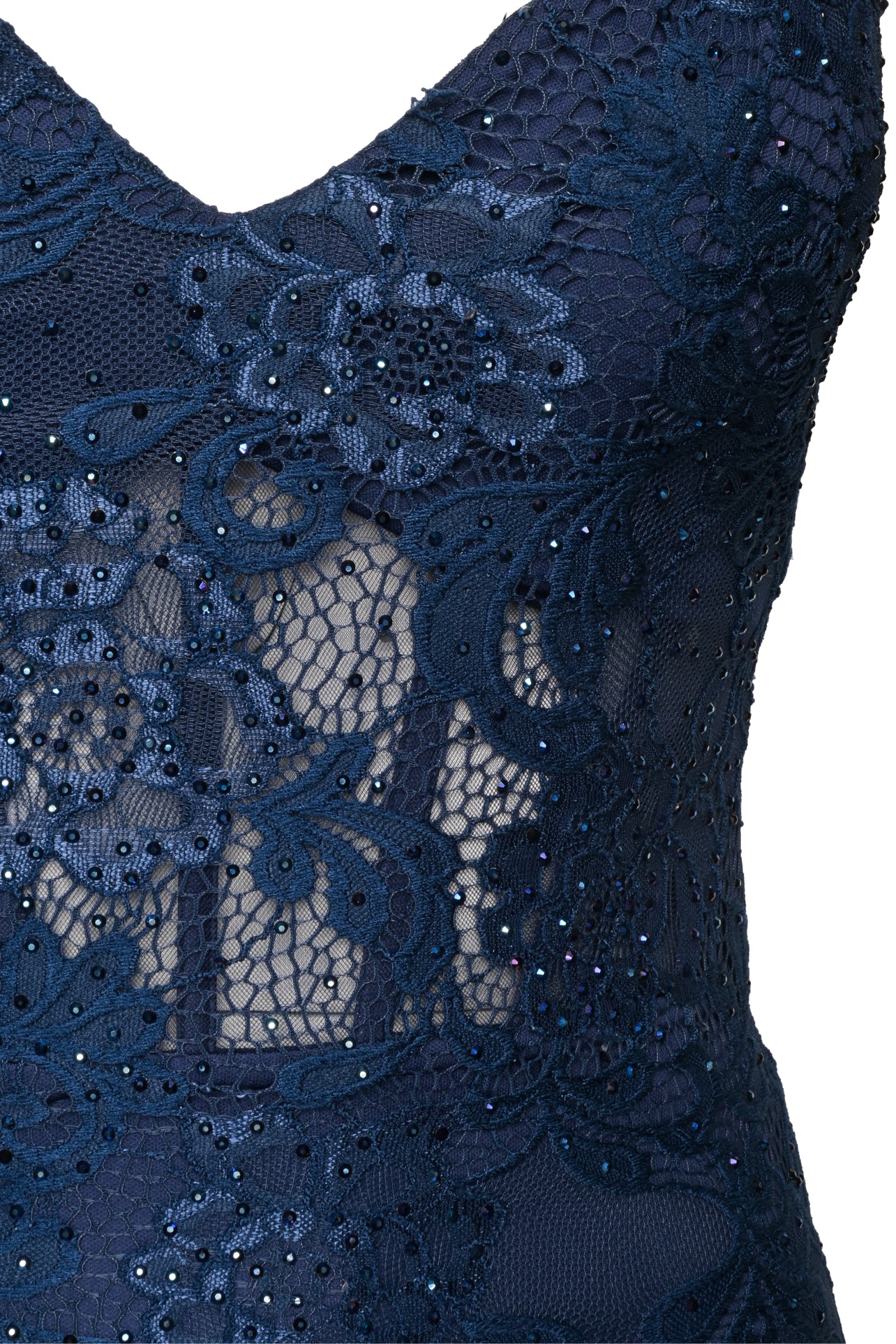 La Femme Size 0 Mermaid Lace Gown - Image 3