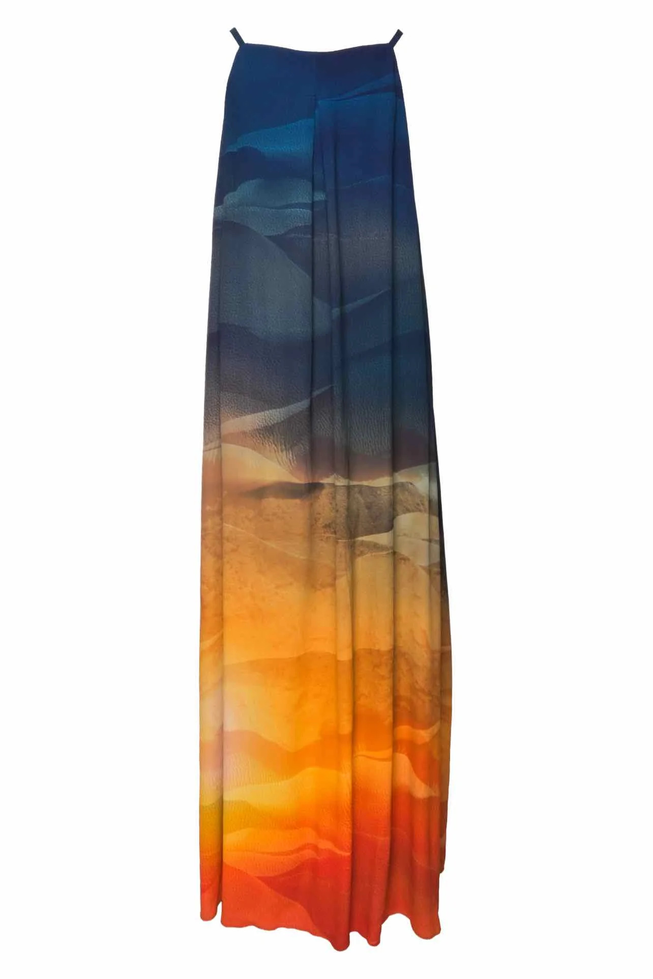 Lafayette 148 Size L Leonissa Textured Desert High-neck Sleeveless Maxi Dress - Image 2