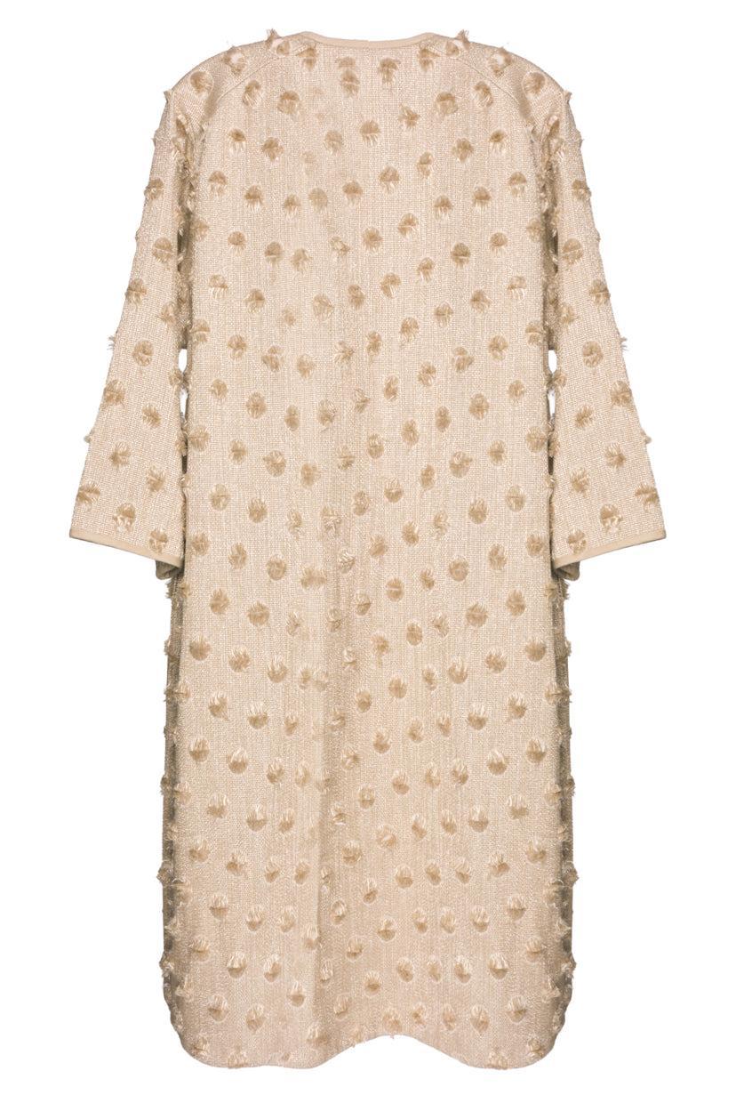 Lafayette 148 Size S Fringe Dot Jacquard Coat - Image 2