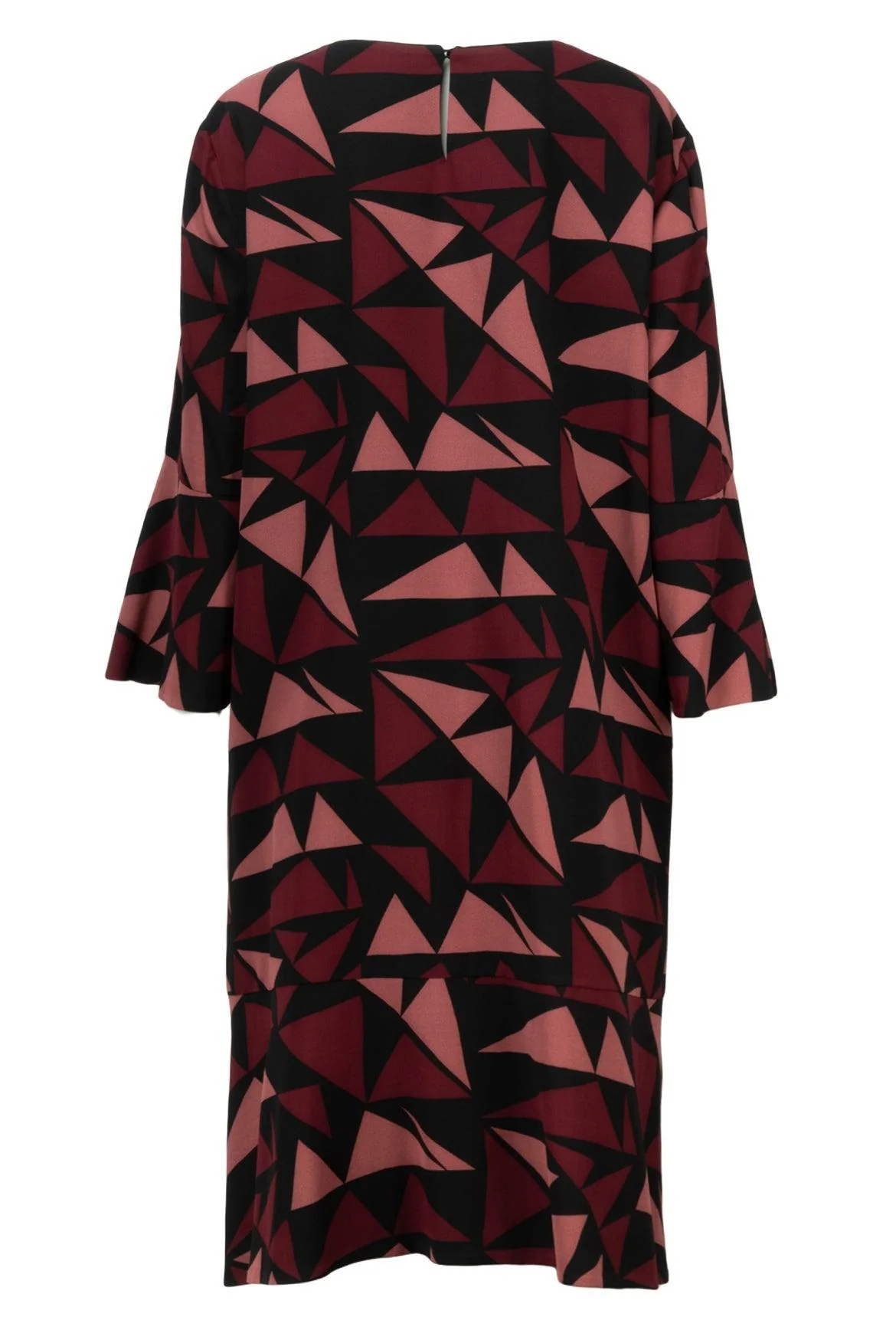 Lafayette 148 Size XXL 3/4 Bell Sleeve Patterned Midi Dress - Image 2