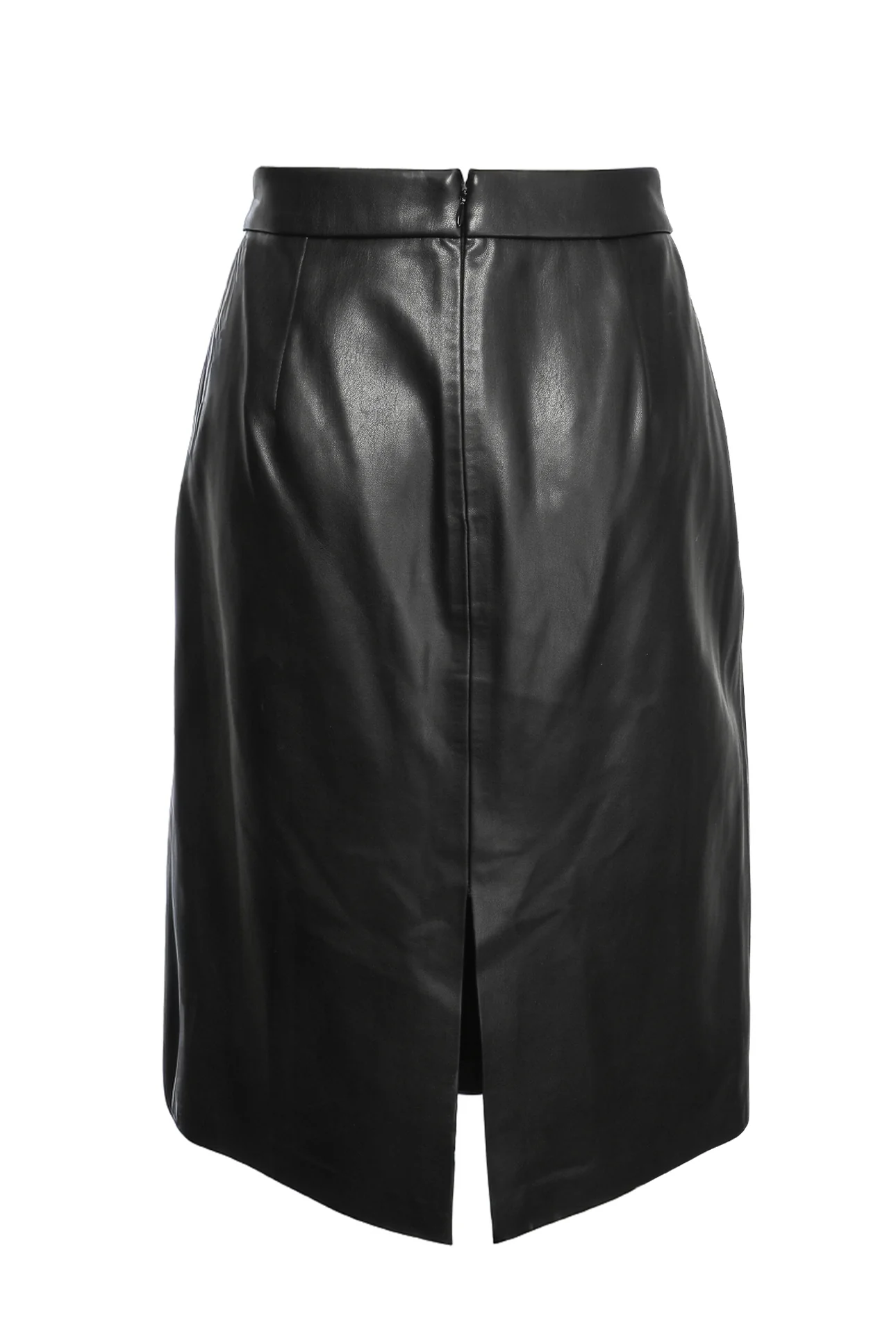 L'Agence Size 8 Vegan Leather Midi Skirt - Image 2