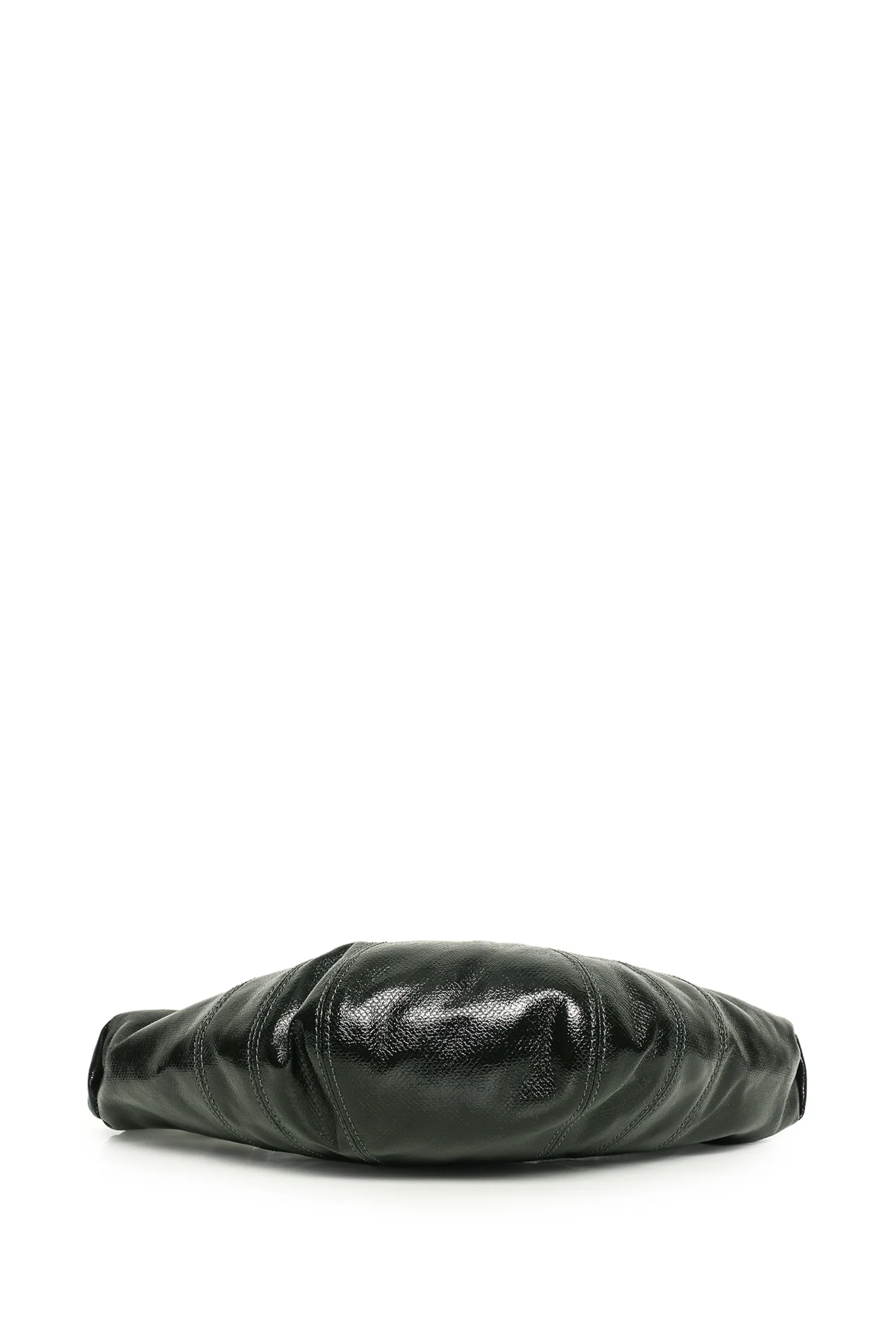 Lemaire Dark Forest Green Small Coated Canvas Croissant Crossbody Bag - Image 4