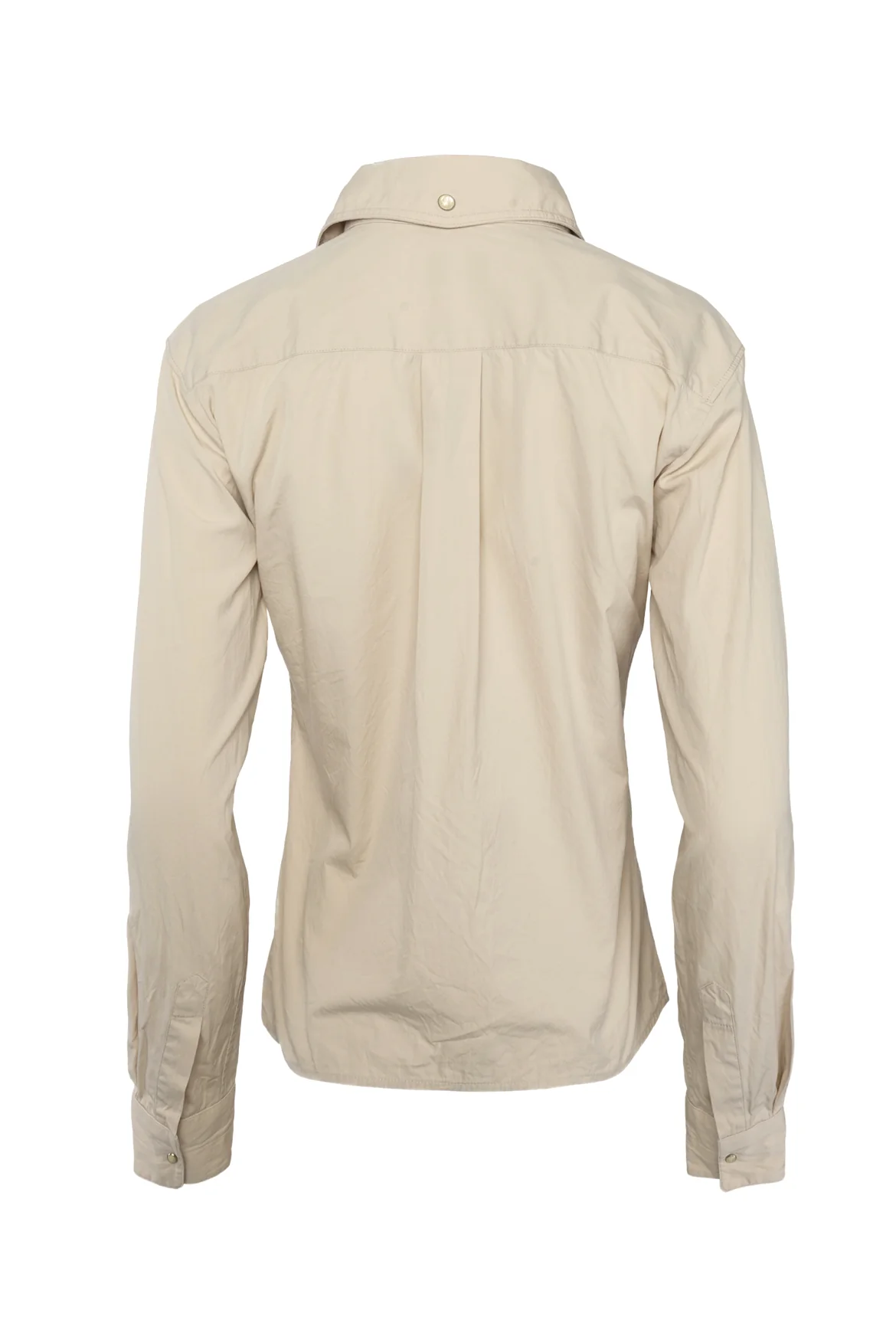 LEMAIRE Size 34 Snap Pointed Collar Blouse - Image 4