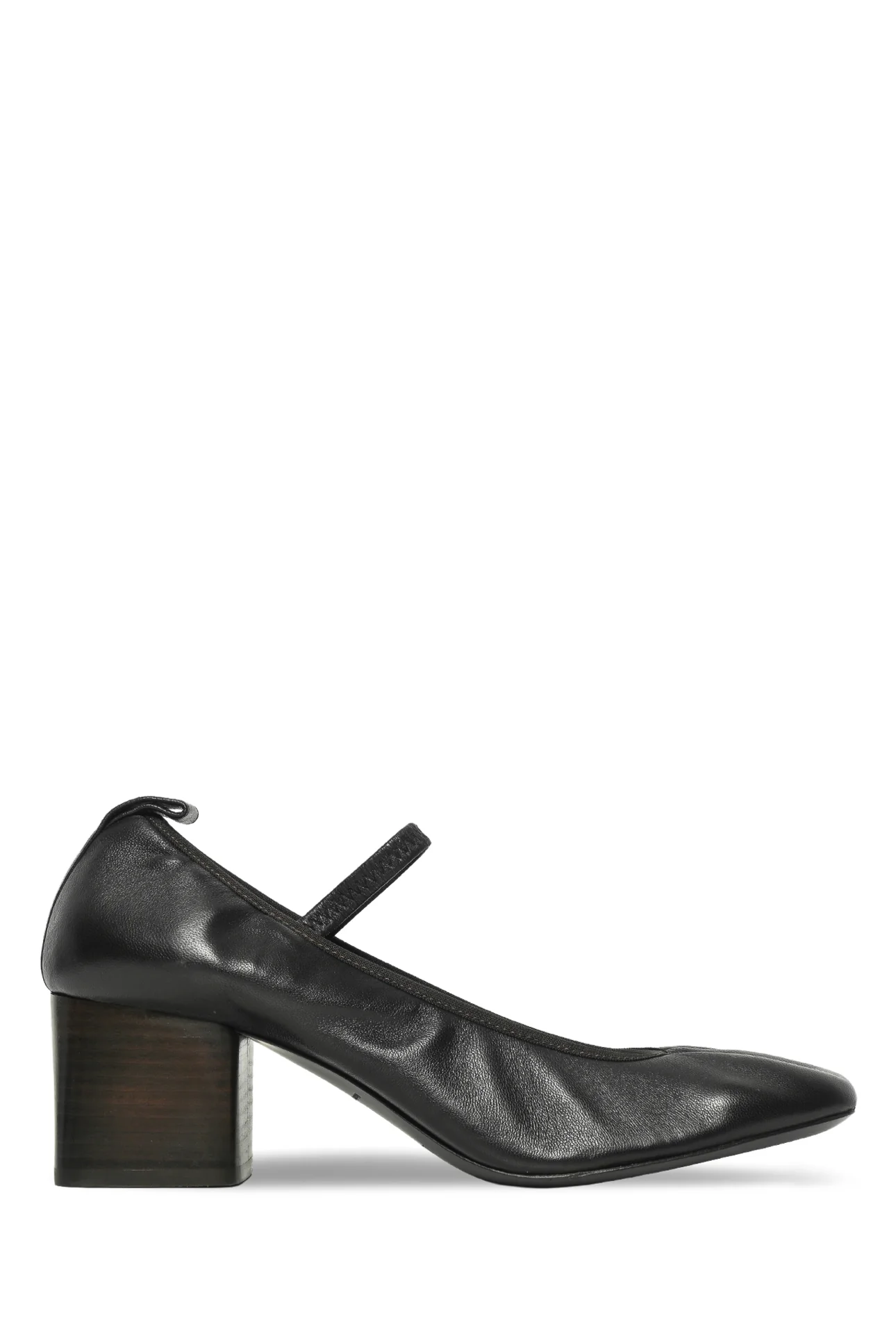 LEMAIRE Size 40 Square Leather Ballerina 55 Pumps