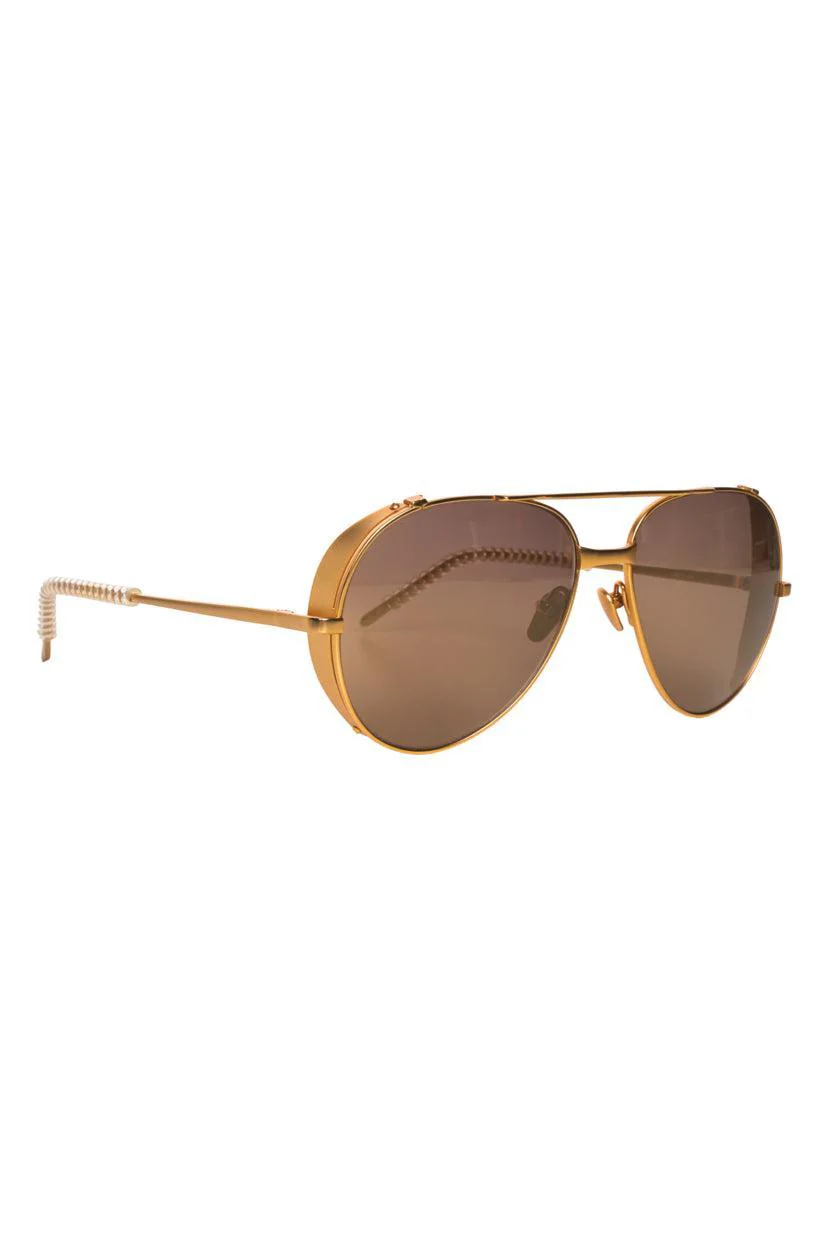Linda Farrow Aviator Sunglasses - Image 2