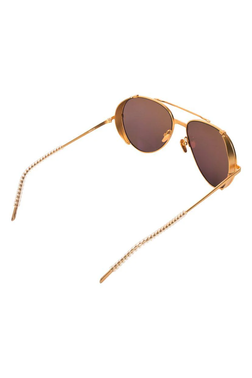 Linda Farrow Aviator Sunglasses - Image 4