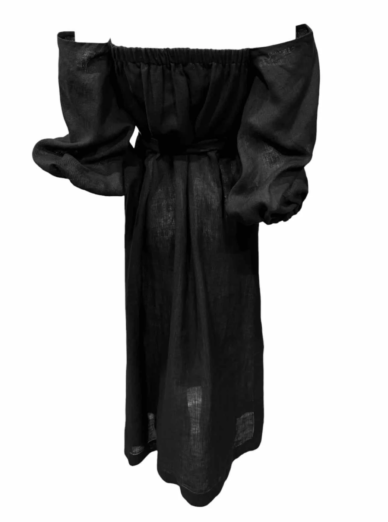 Lisa Marie Fernandez Size 1 Rosie Linen Bubble Sleeve Dress - Image 2