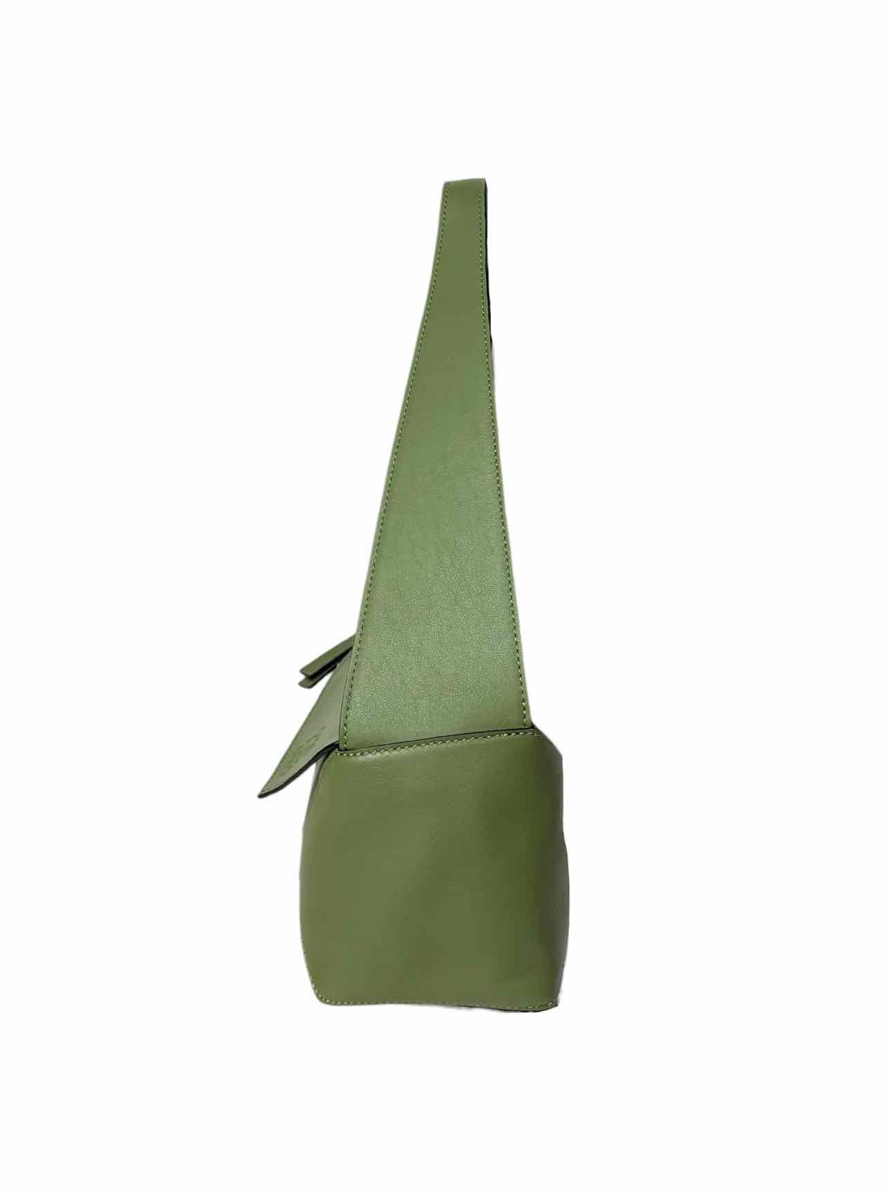 Loewe Avacado Green Leather Puzzle Hobo Purse - Image 2