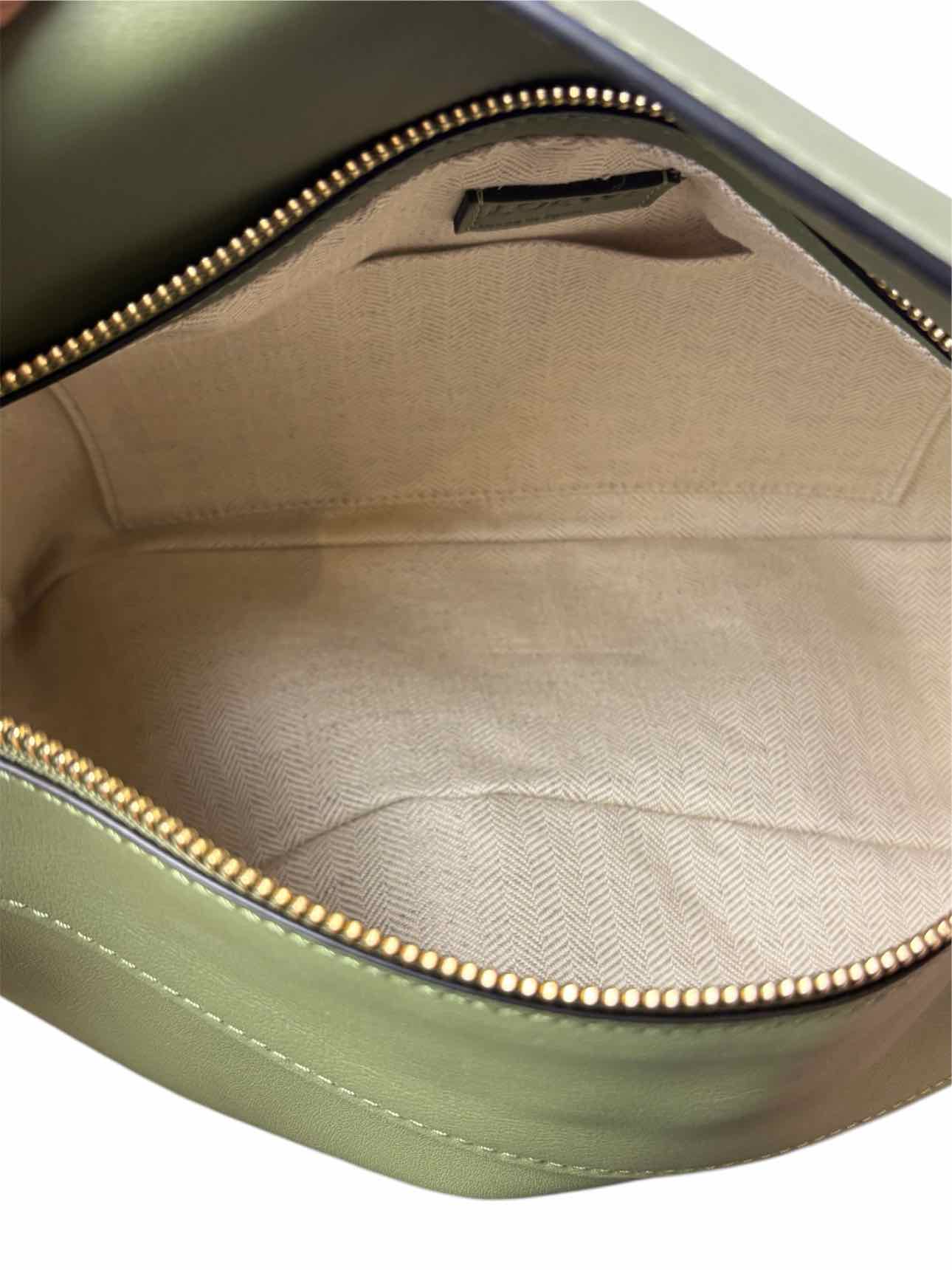 Loewe Avacado Green Leather Puzzle Hobo Purse - Image 6