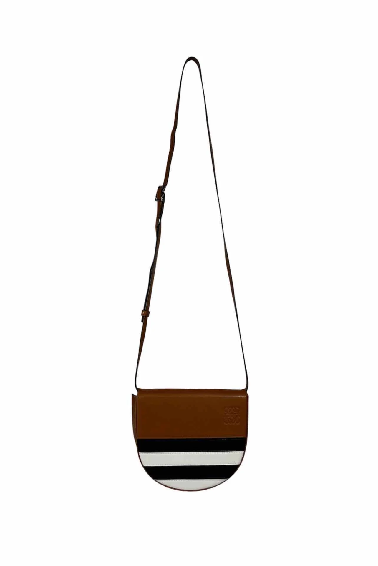 Loewe Mini Duo Heel Saddle Crossbody - Image 6