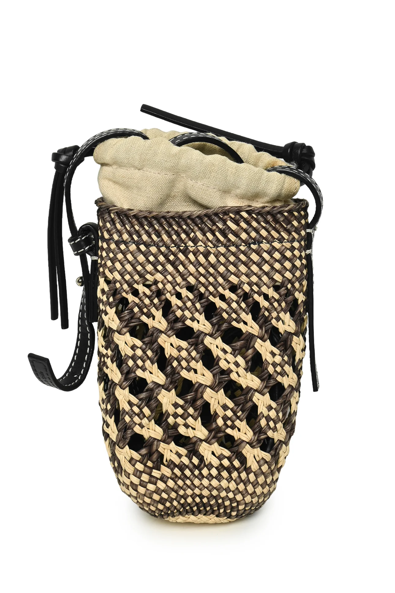 Loewe Paula's Ibiza Straw Cylinder Pocket Bag - Image 2