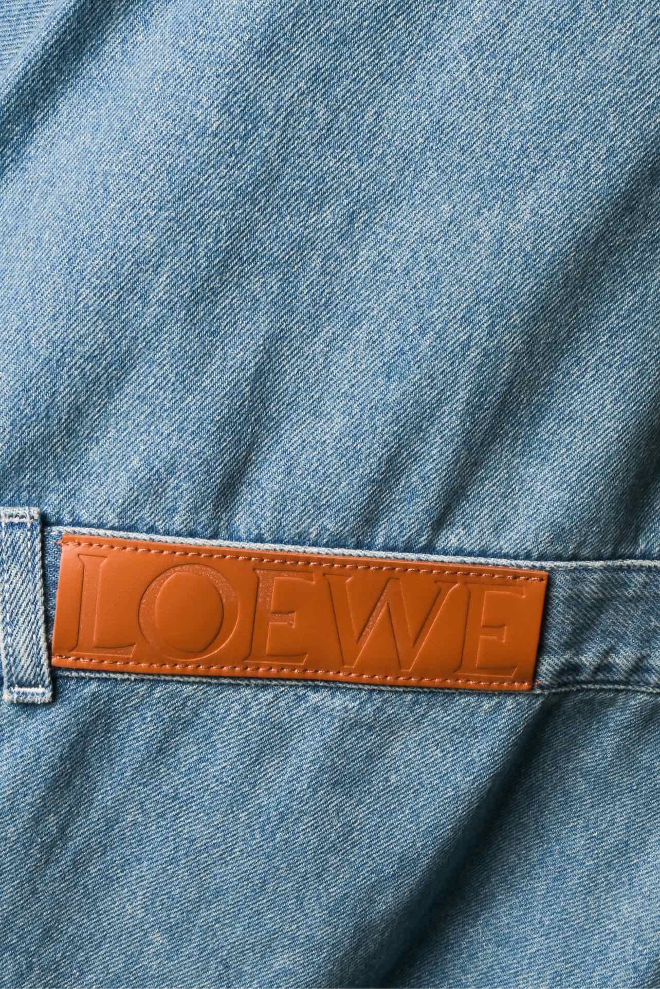 Loewe Size 36 Patchwork Asymmetrical Denim Skirt - Image 3