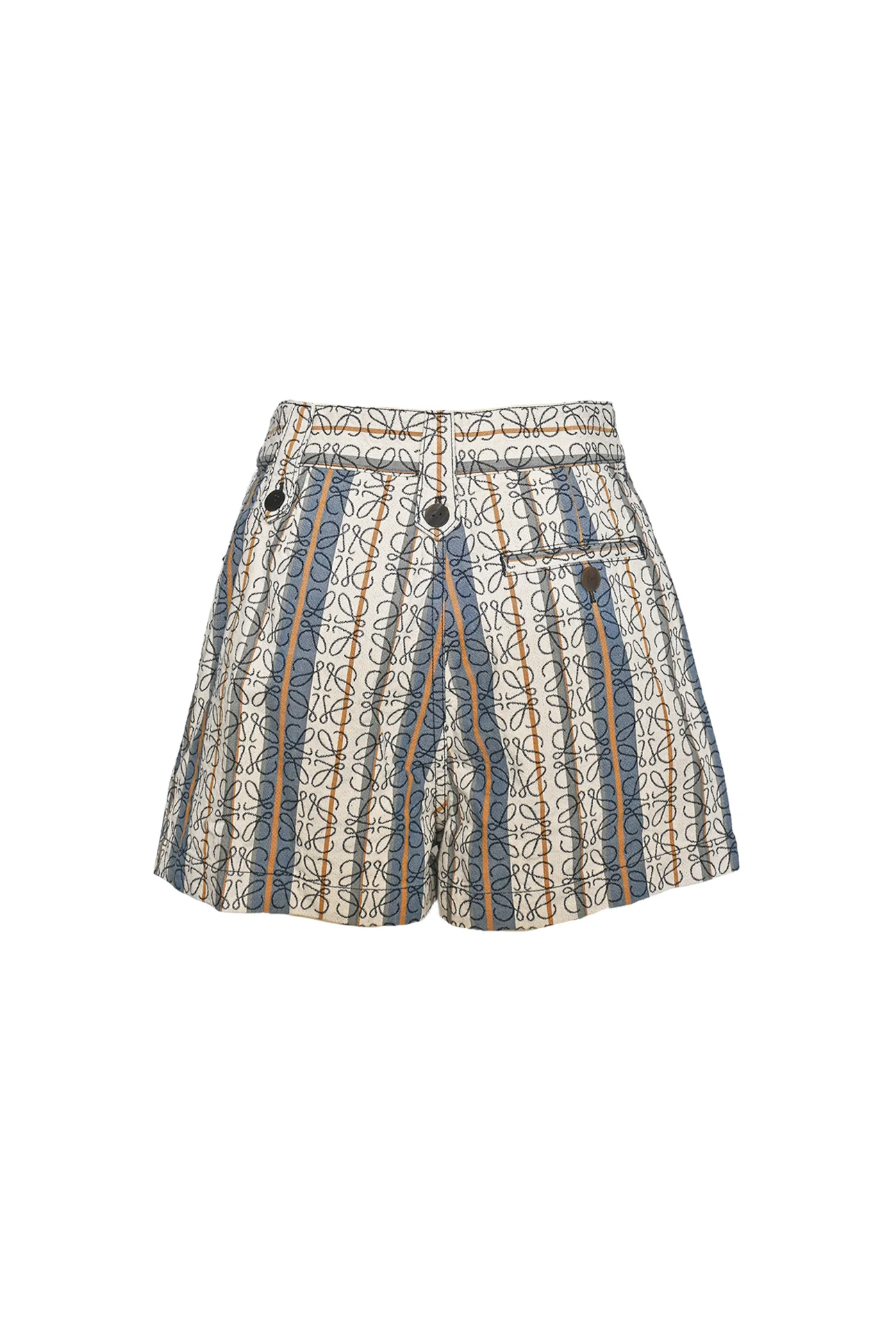 Loewe Size 4 Striped Anagram Pattern Shorts - Image 2