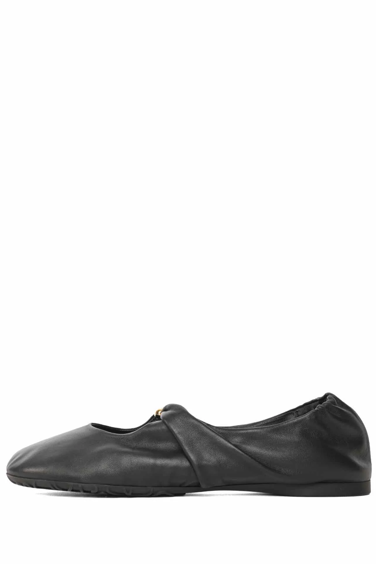 Loewe Size 41 Pebble Soft Leather Ballet Flats - Image 3