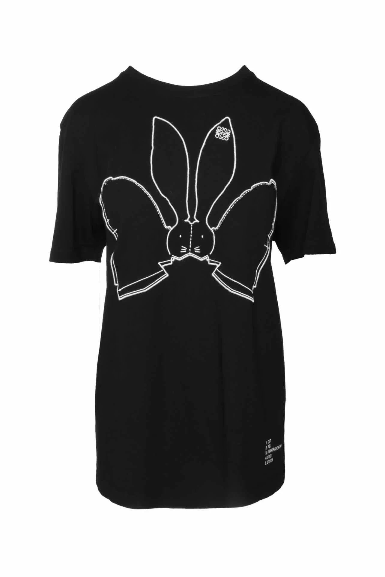 Loewe Size M Embroidered Rabbit Logo T-Shirt
