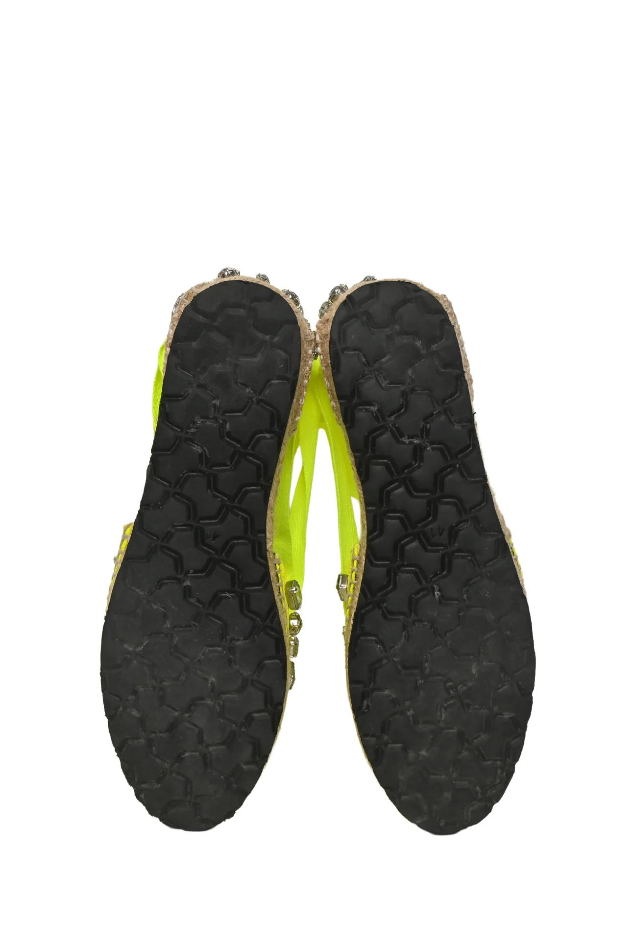 Loewe x Paula's Ibiza Size 41 Lace Up Crystal Espadrilles - Image 6