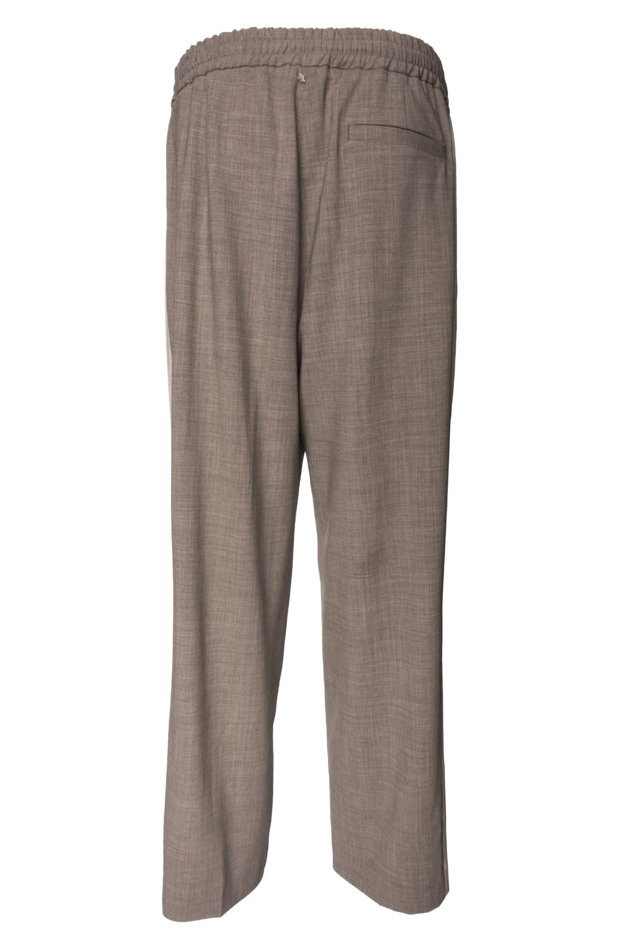 Lorena Antoniazzi Size 10 Stretch Wool Side-Stripe Pants - Image 2
