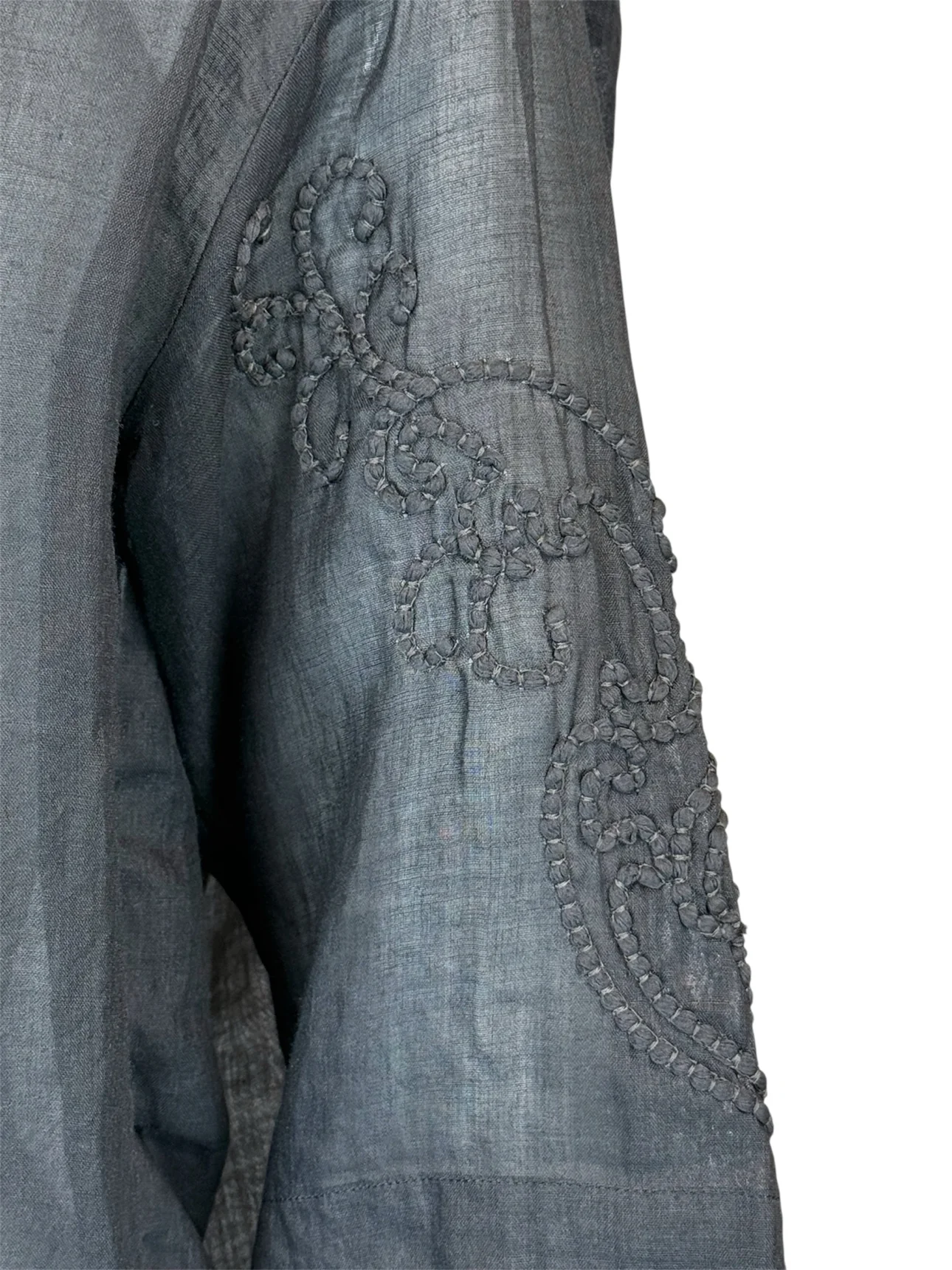 Lorena Antoniazzi Size XS Embroidered Sleeve Blouse - Image 3