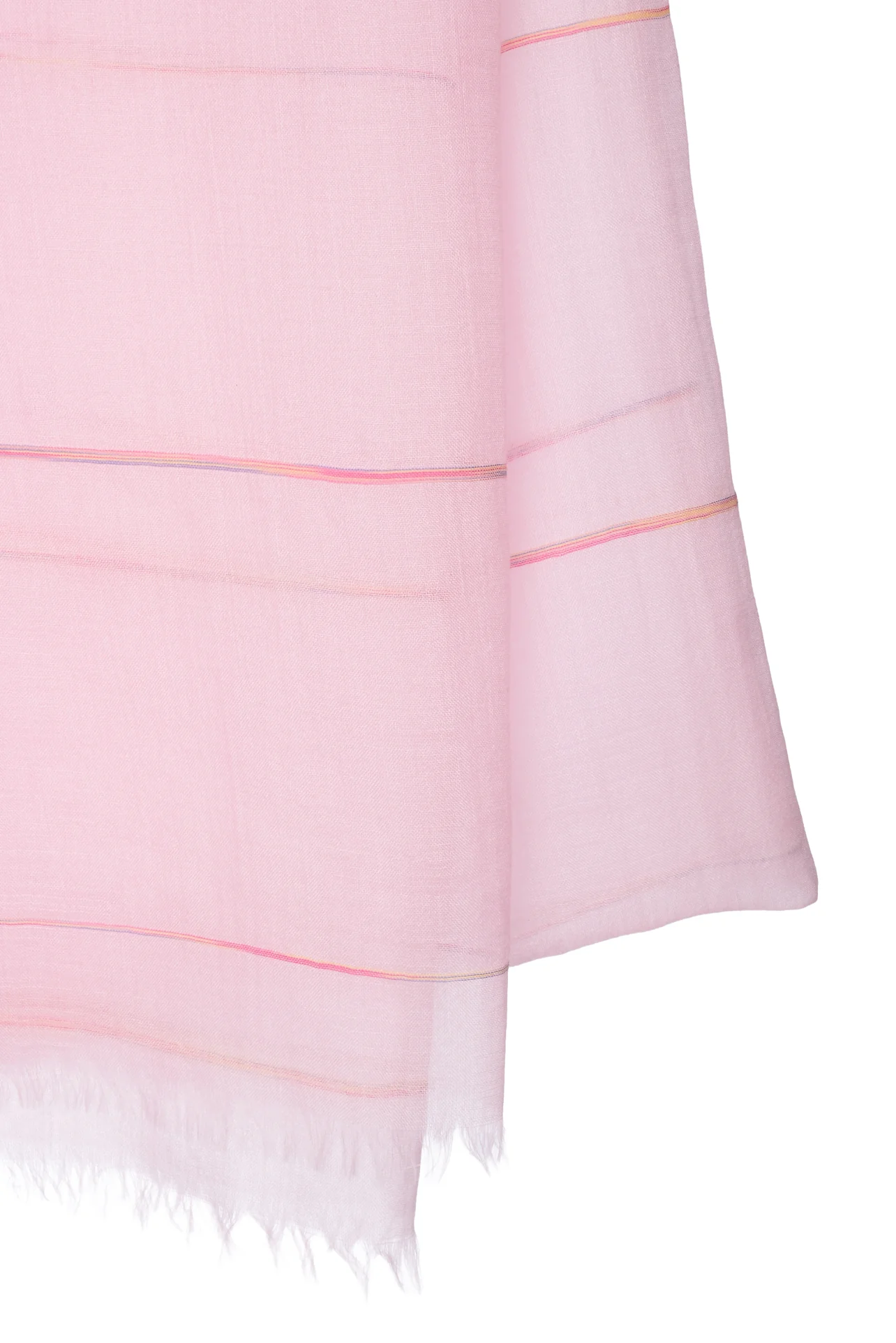 Loro Piana Cashmere & Cotton Striped Scarf - Image 2