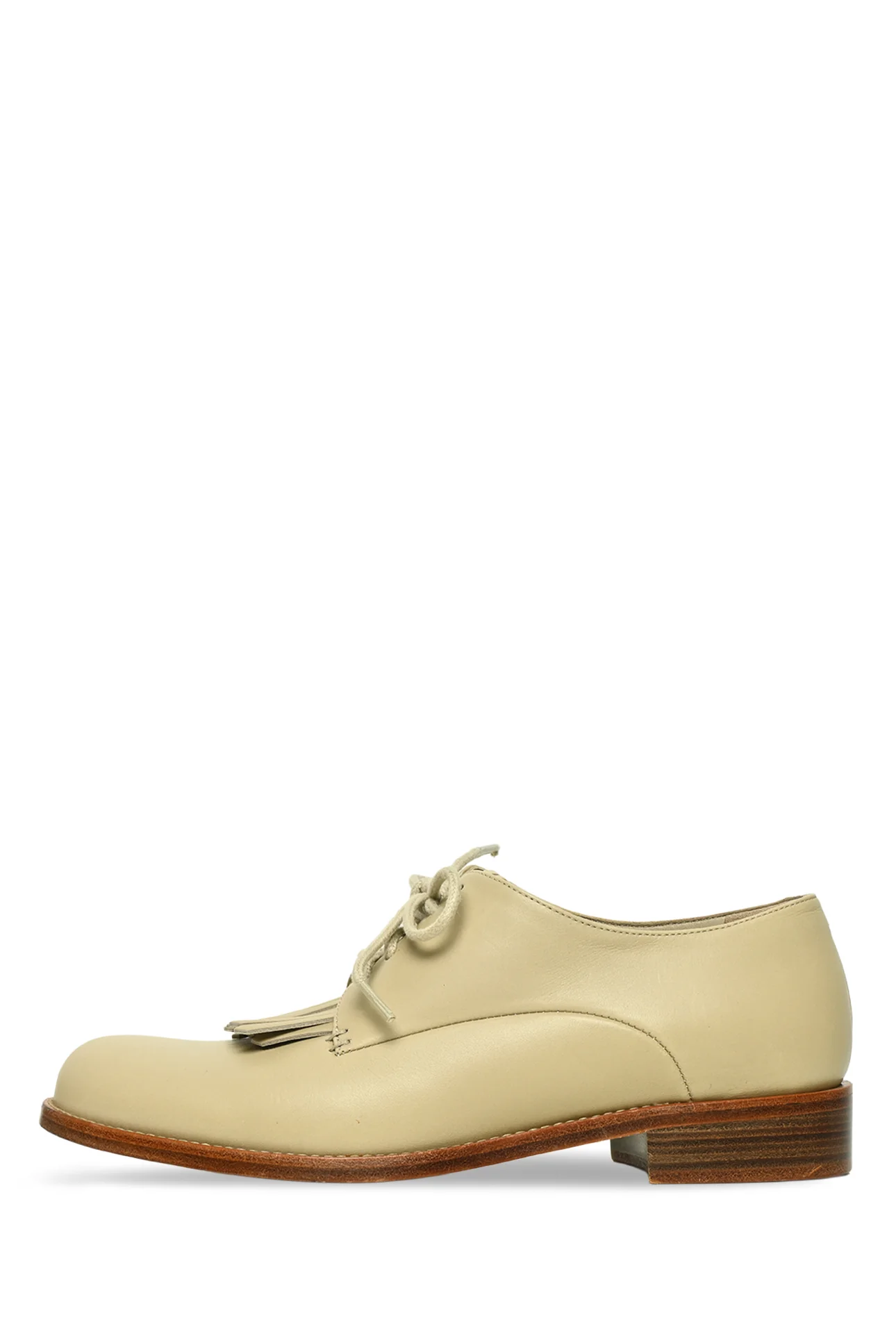 Loro Piana Size 37 Leather Lace-Up Oxfords - Image 3