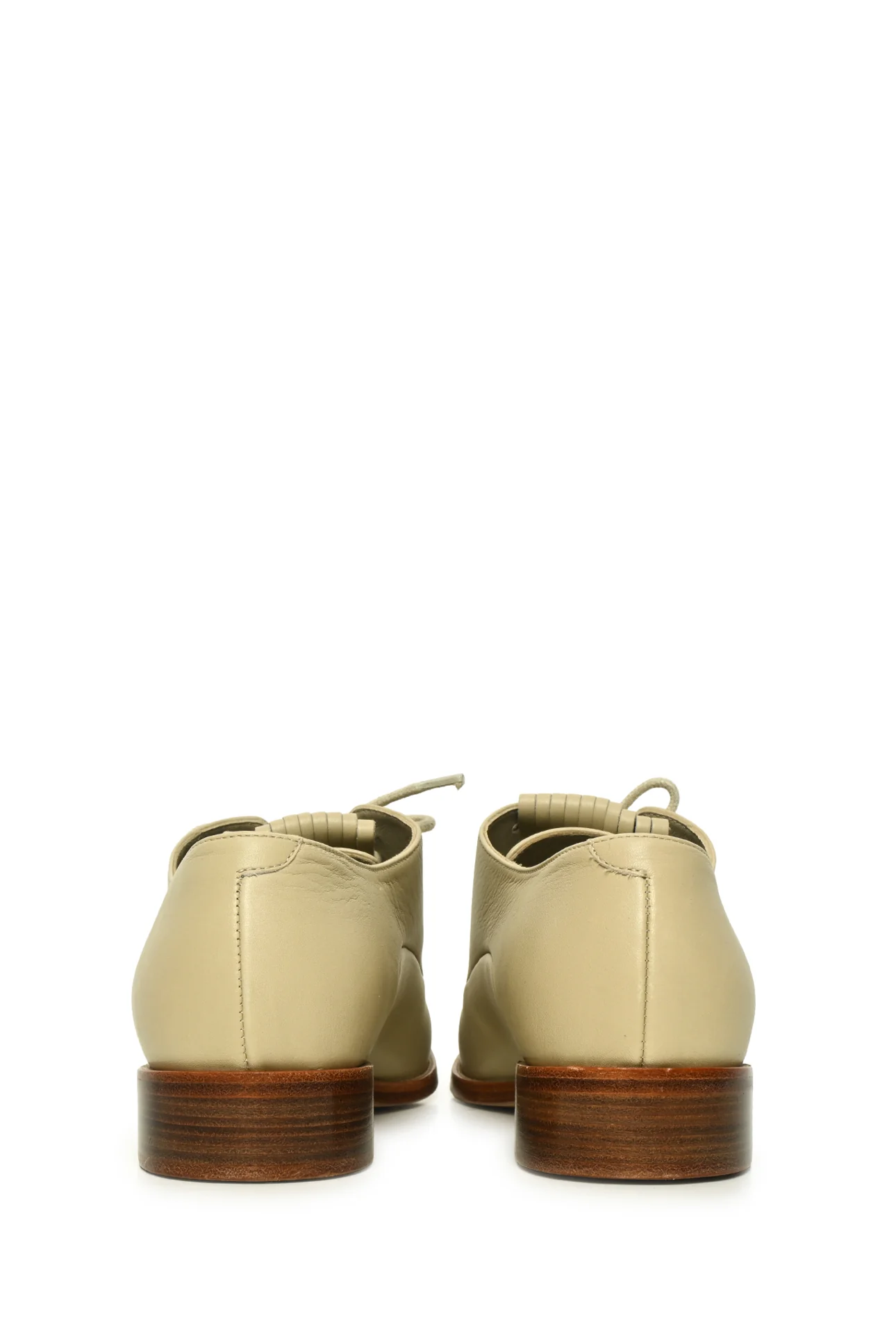 Loro Piana Size 37 Leather Lace-Up Oxfords - Image 4