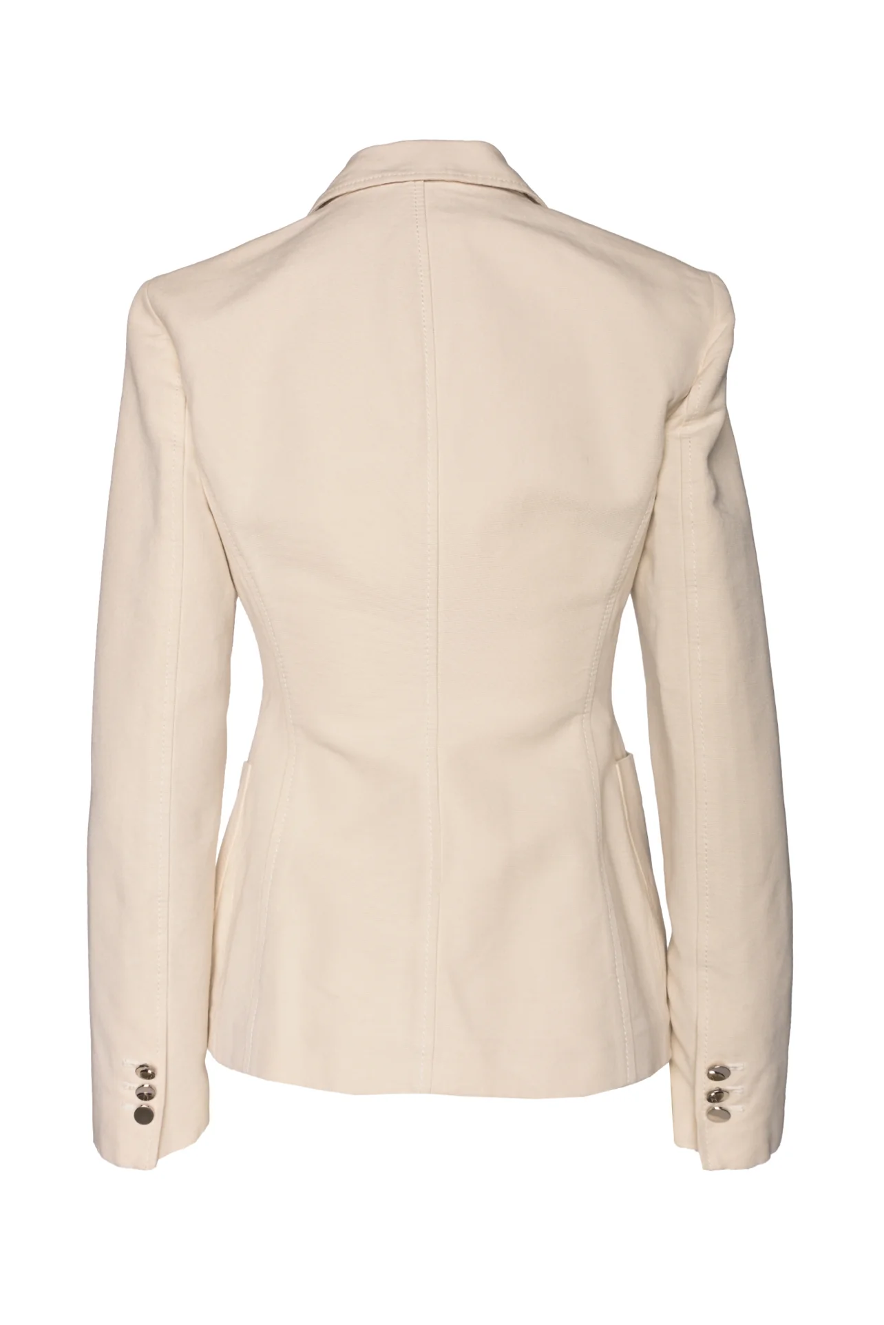 Loro Piana Size 42 Silk & Cotton Blend 2 Button Blazer - Image 2