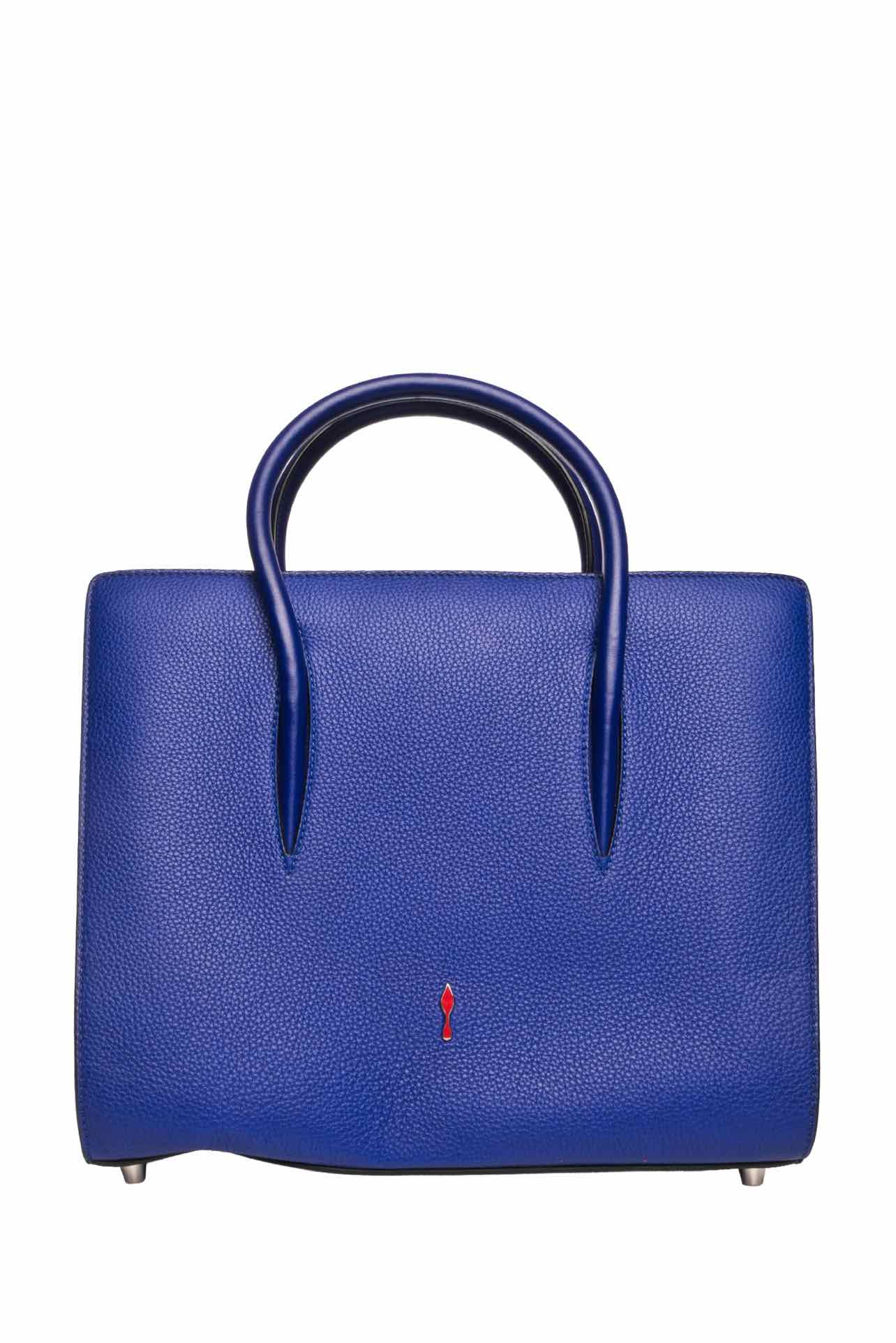 Louboutin Medium Studded Leather & Suede Paloma Tote - Image 3