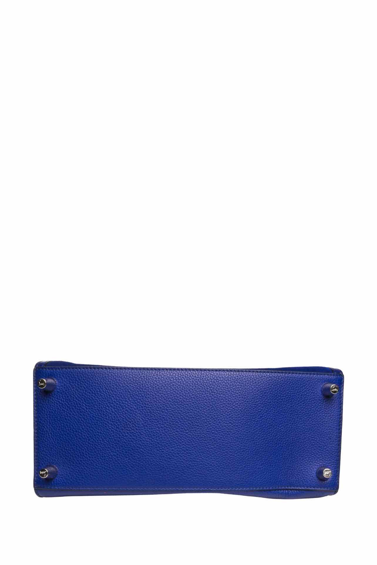 Louboutin Medium Studded Leather & Suede Paloma Tote - Image 4