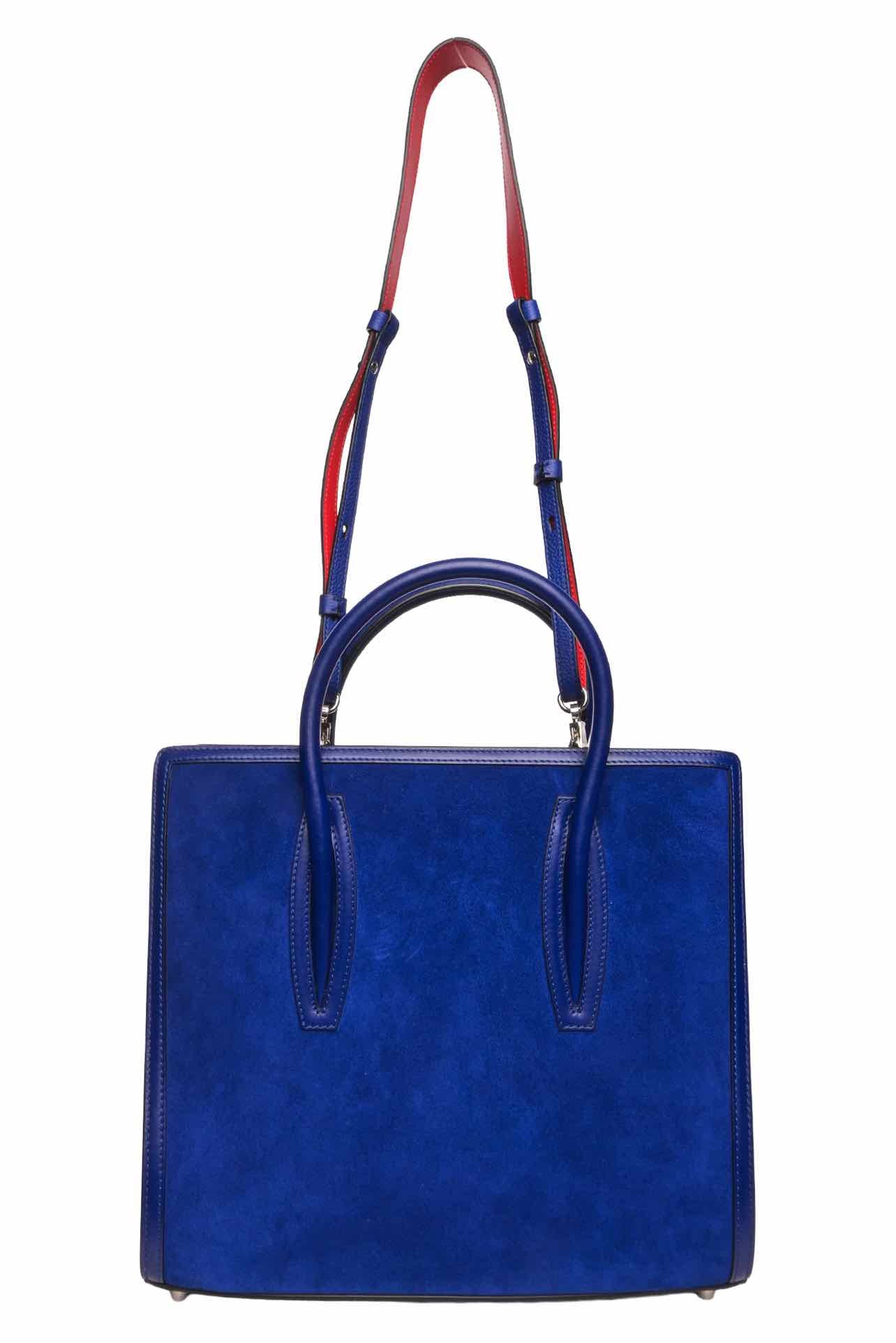 Louboutin Medium Studded Leather & Suede Paloma Tote - Image 6