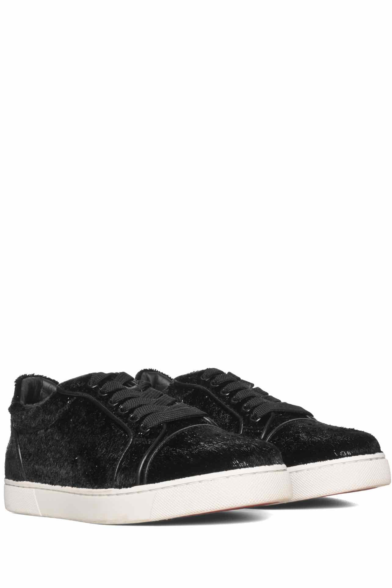 Louboutin Size 36 Velvet Effect Sneaker - Image 2