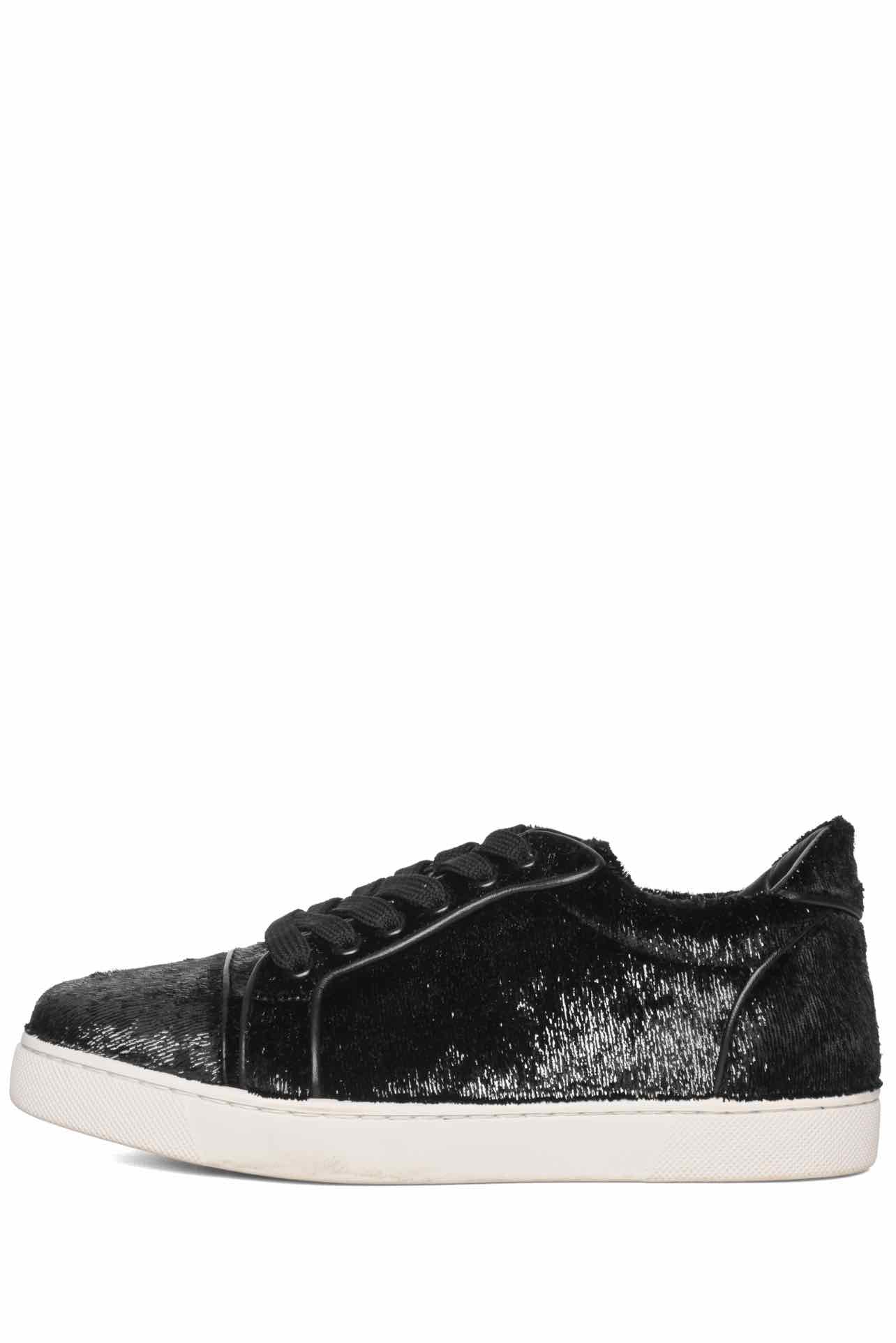 Louboutin Size 36 Velvet Effect Sneaker - Image 3