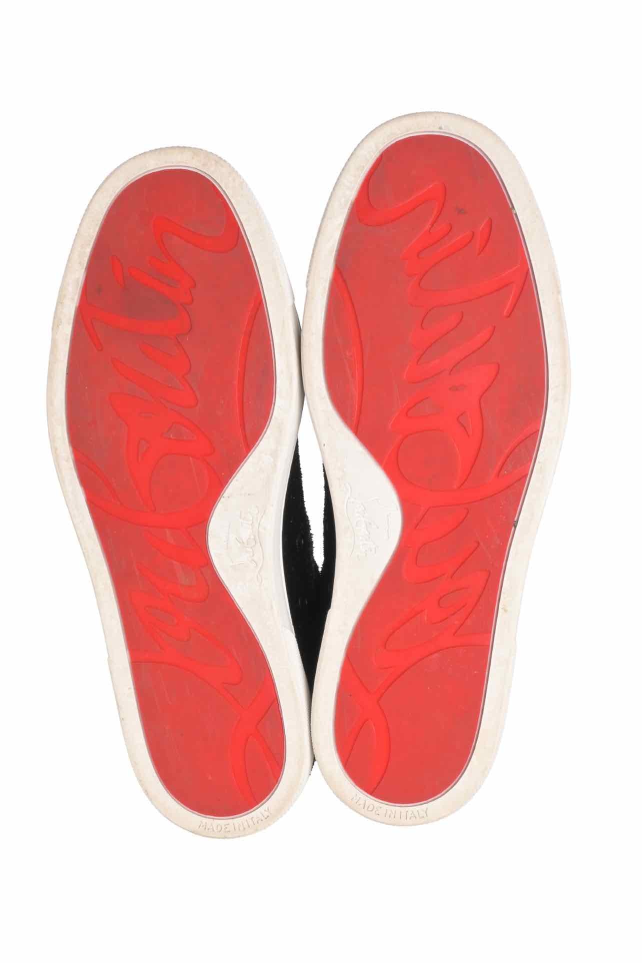 Louboutin Size 36 Velvet Effect Sneaker - Image 6