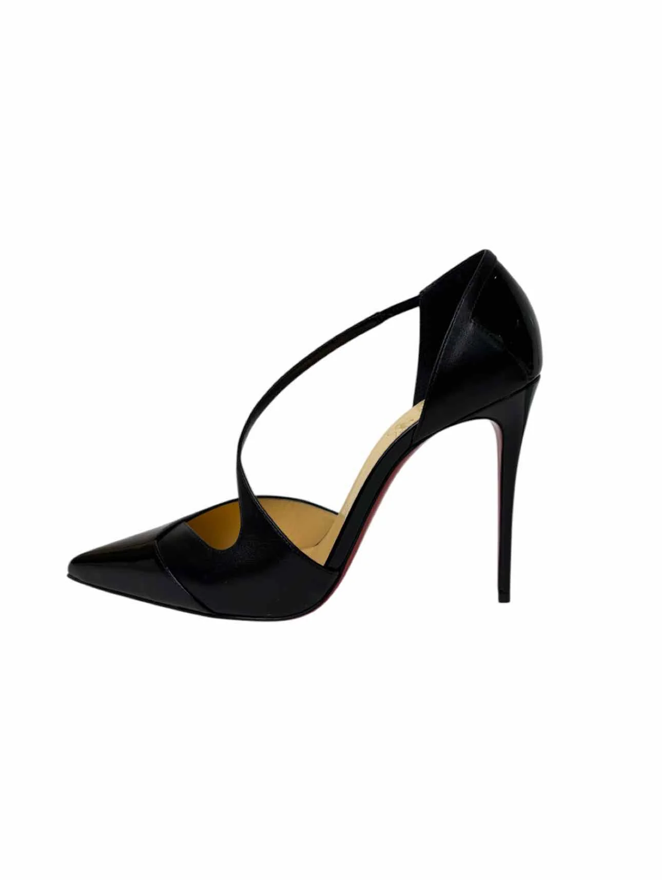 Louboutin Size 38.5 Crissos Crossover Patent Leather Pumps - Image 3