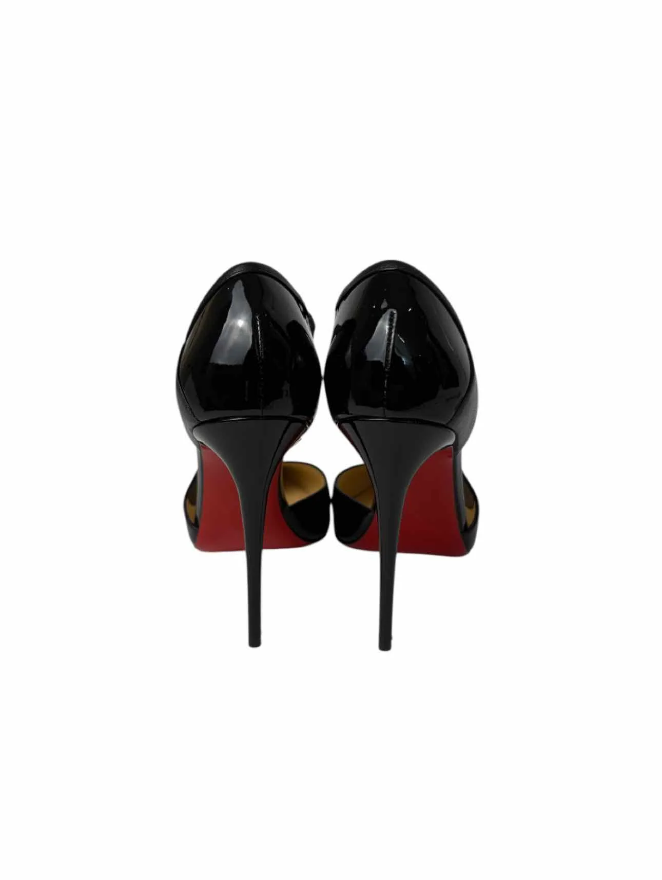 Louboutin Size 38.5 Crissos Crossover Patent Leather Pumps - Image 4