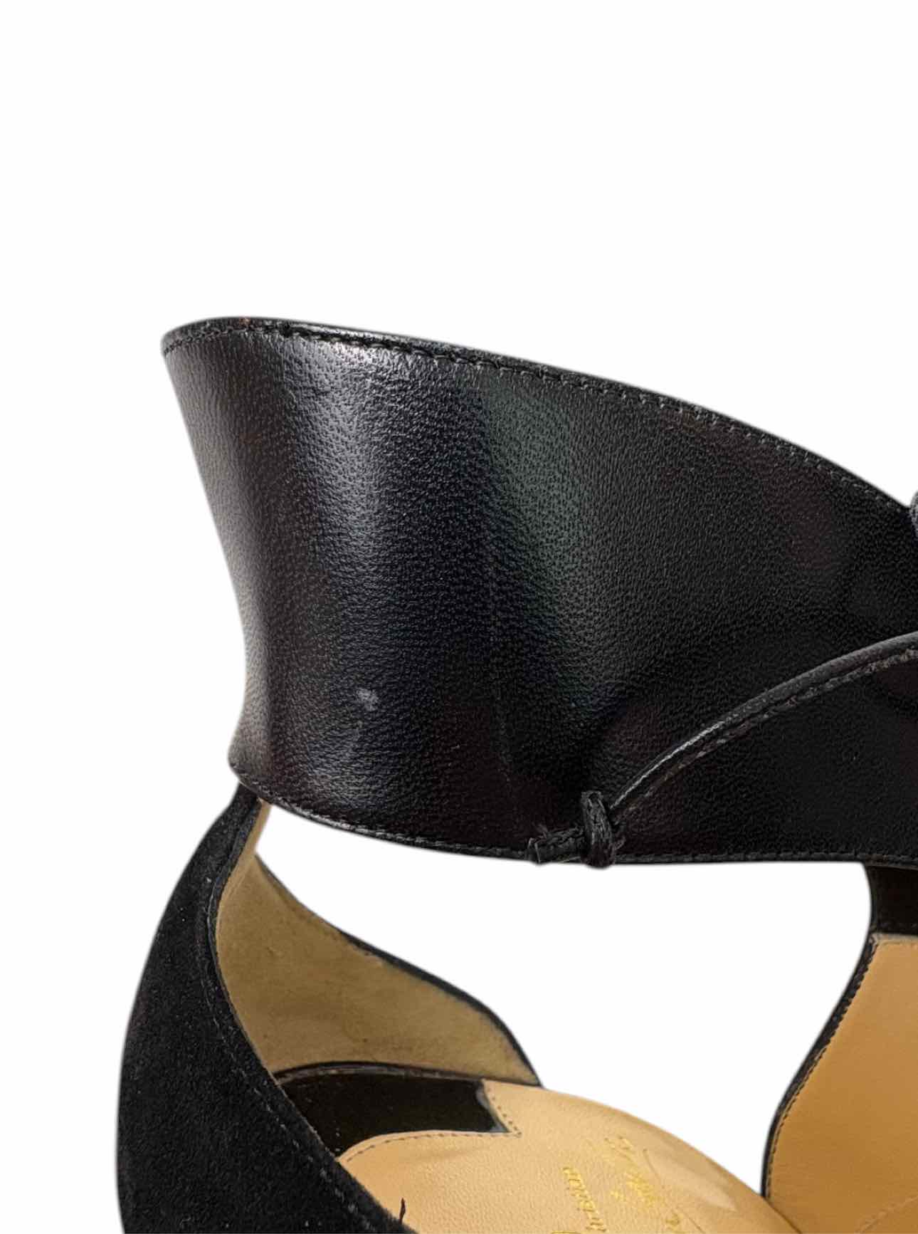 Louboutin Size 38.5 Leather Lace-up Pumps - Image 12