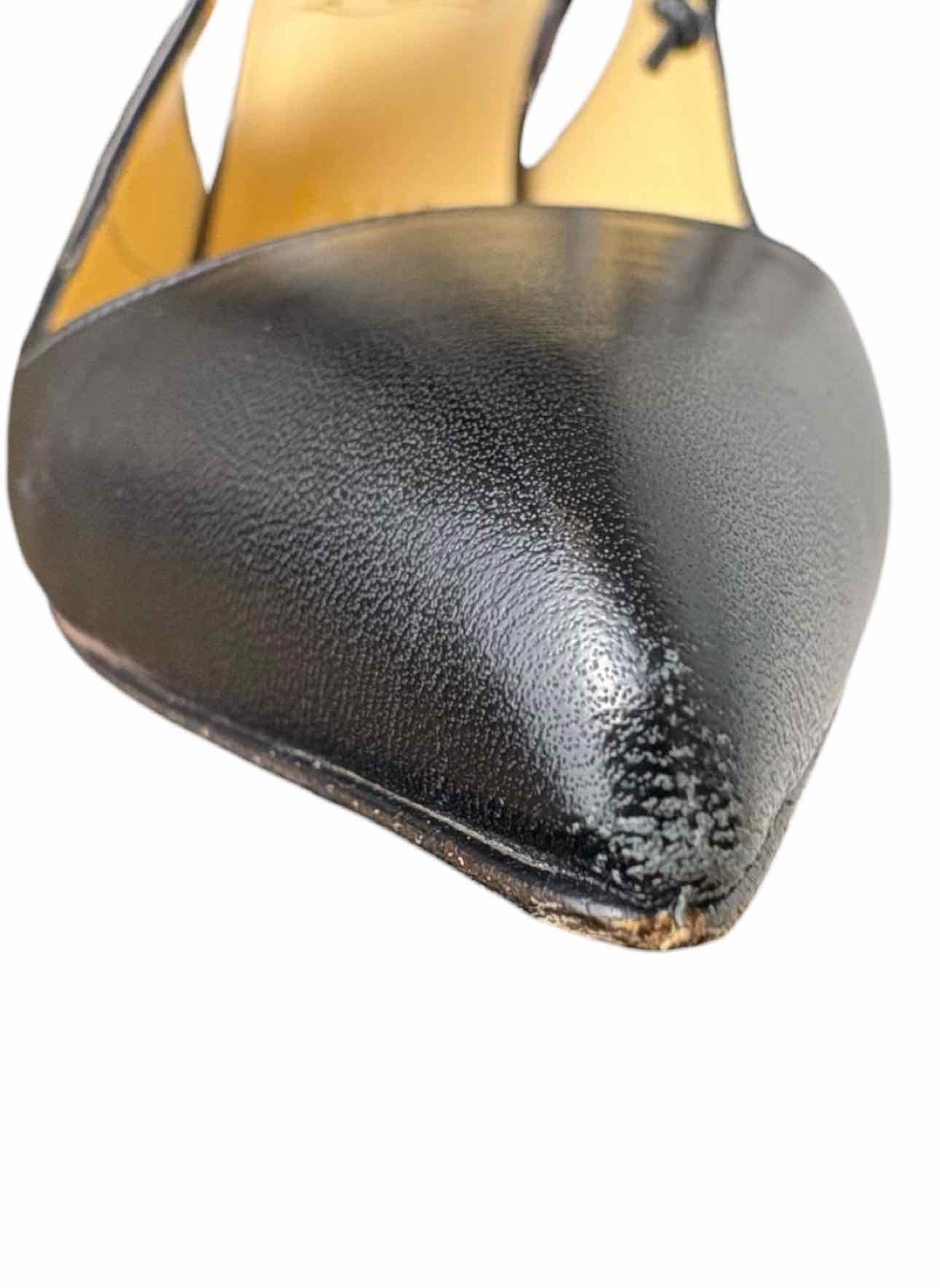 Louboutin Size 38.5 Leather Lace-up Pumps - Image 15