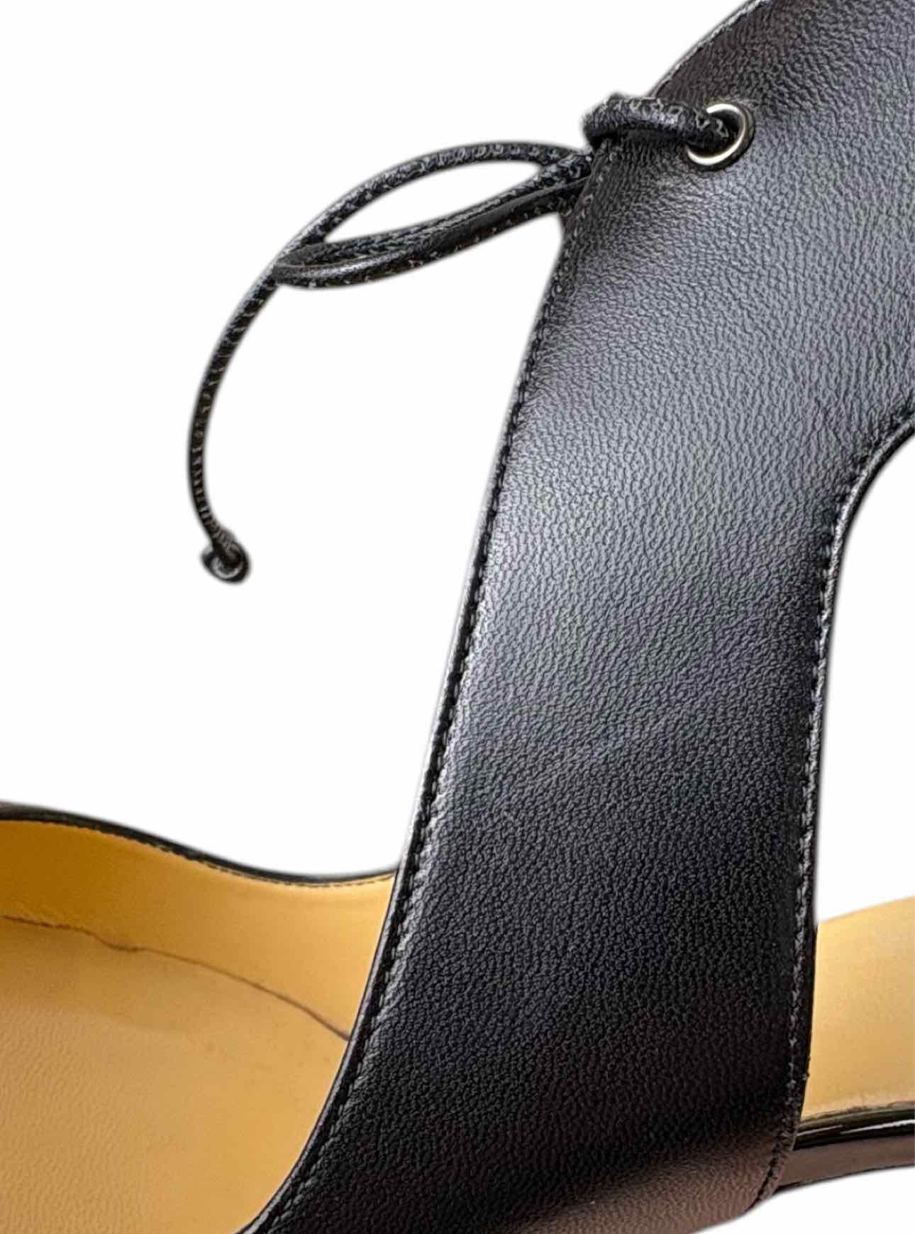 Louboutin Size 38.5 Leather Lace-up Pumps - Image 16