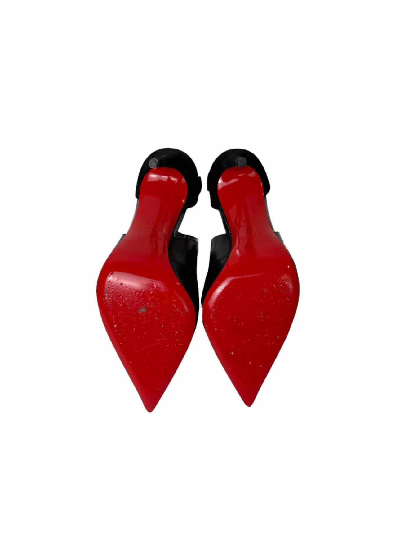 Louboutin Size 38.5 Leather Lace-up Pumps - Image 5