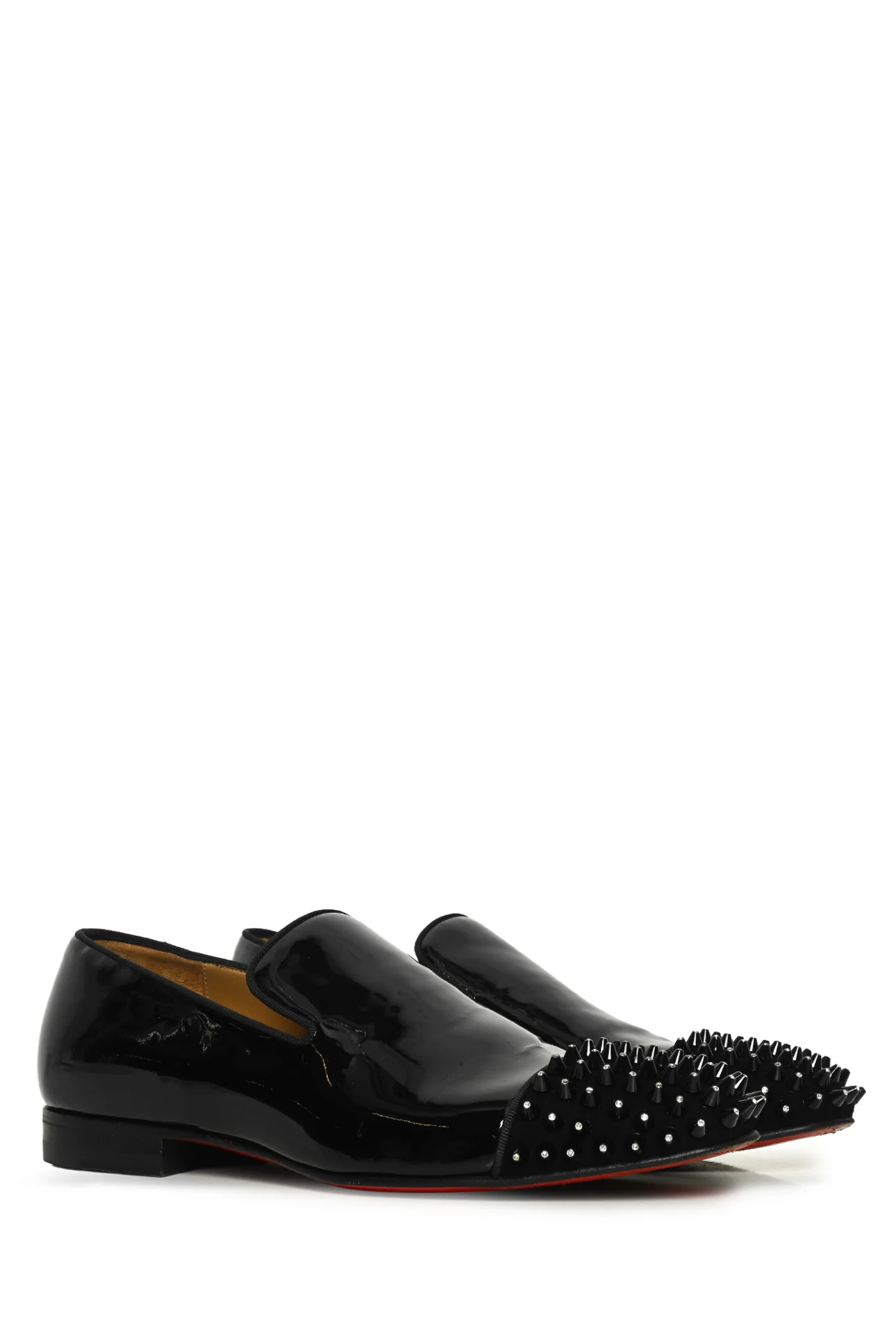 Louboutin Size 39 Cap Toe Spiked Harvanana Loafers - Image 2