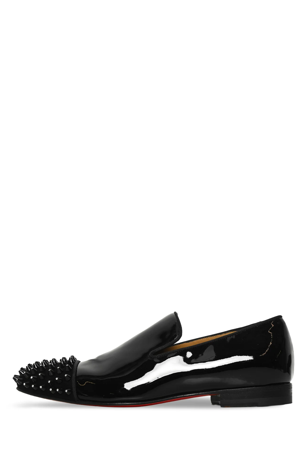 Louboutin Size 39 Cap Toe Spiked Harvanana Loafers - Image 3