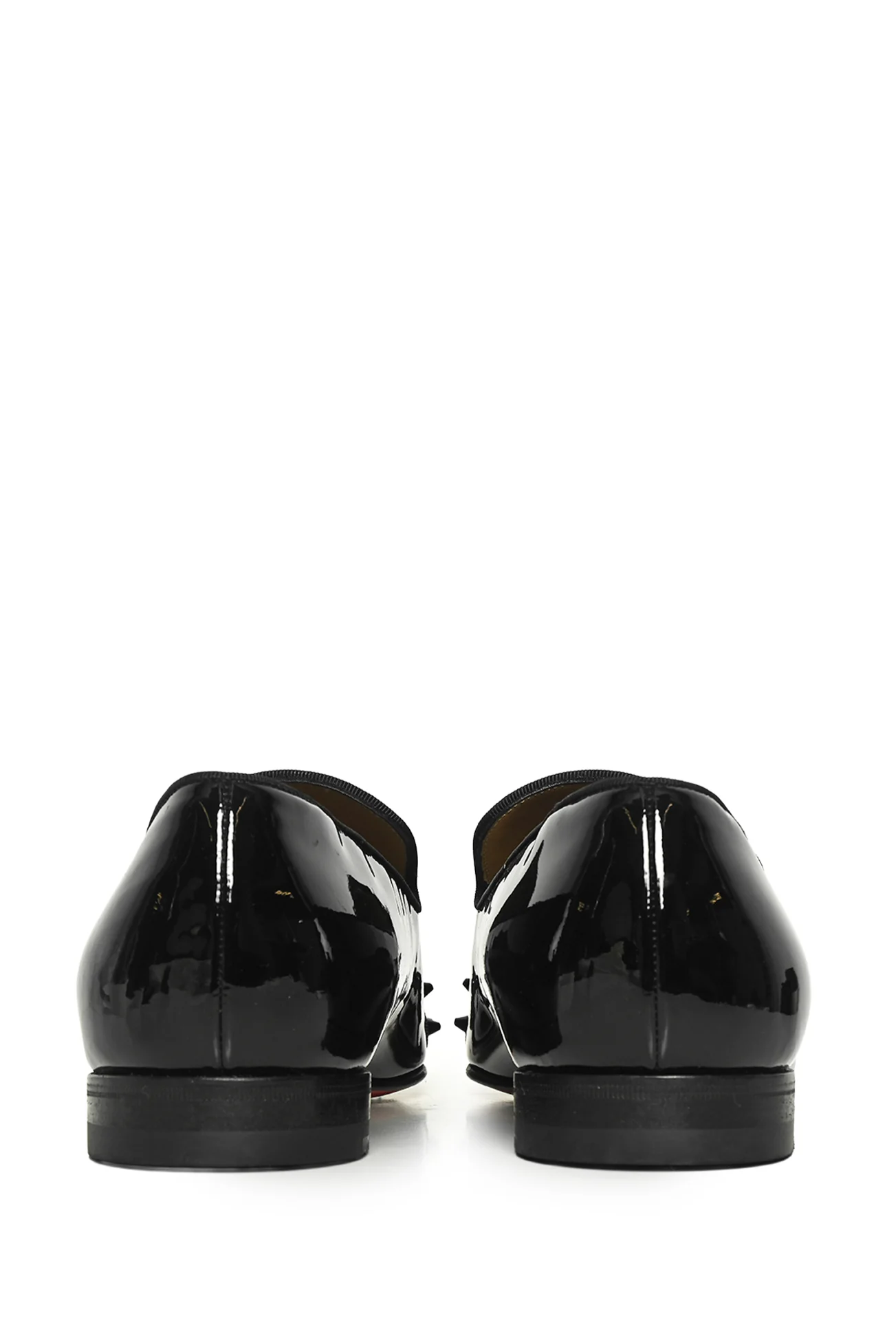 Louboutin Size 39 Cap Toe Spiked Harvanana Loafers - Image 4