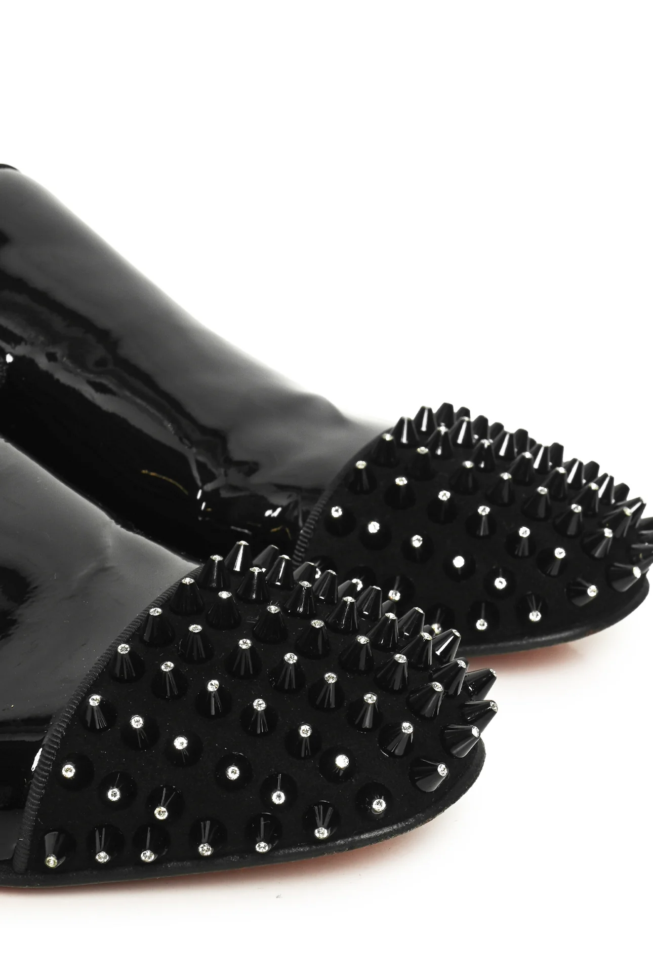 Louboutin Size 39 Cap Toe Spiked Harvanana Loafers - Image 5