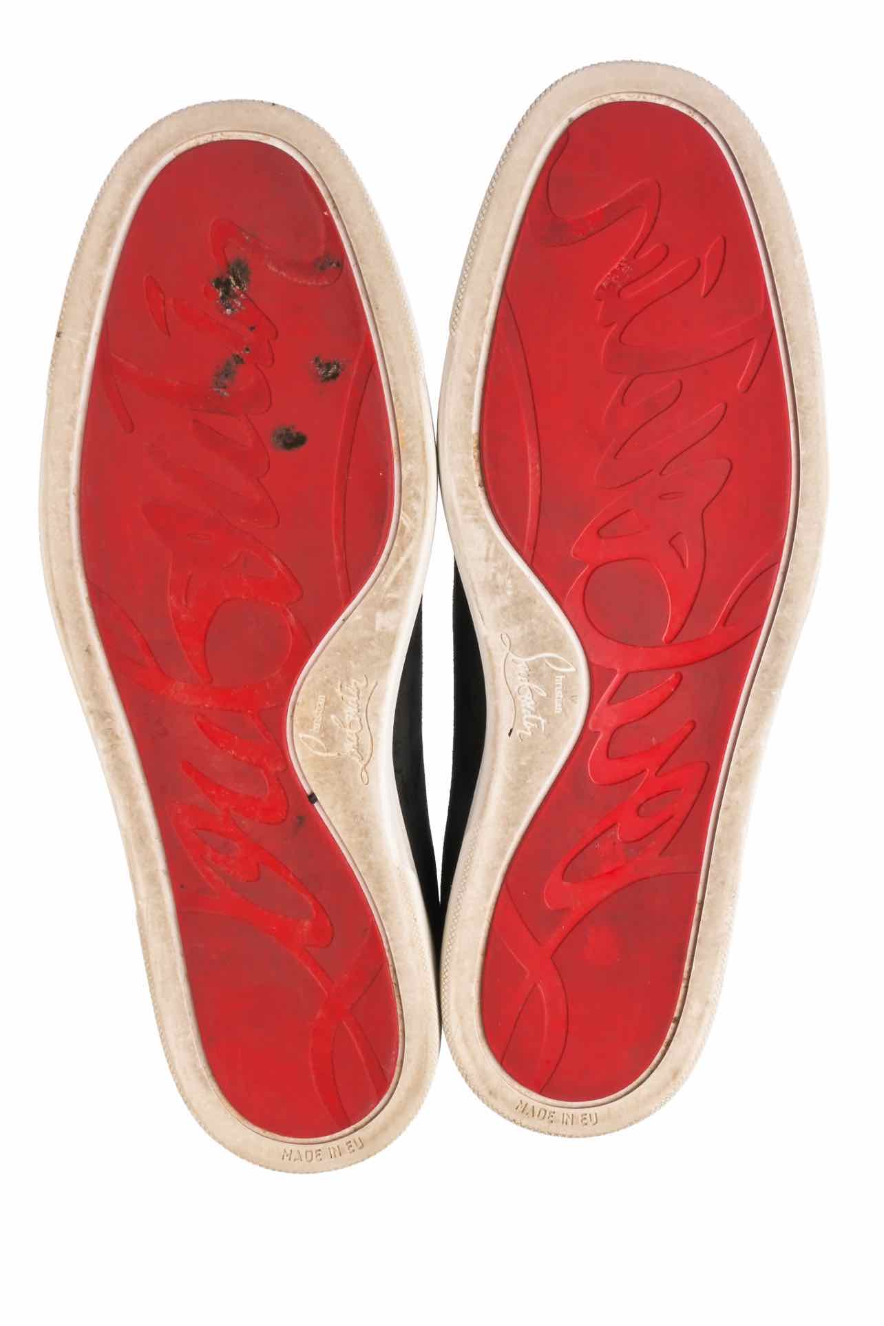 Louboutin Size 40.5 Men's CJL Logo Stud Embellished Slip On Shoes - Image 6