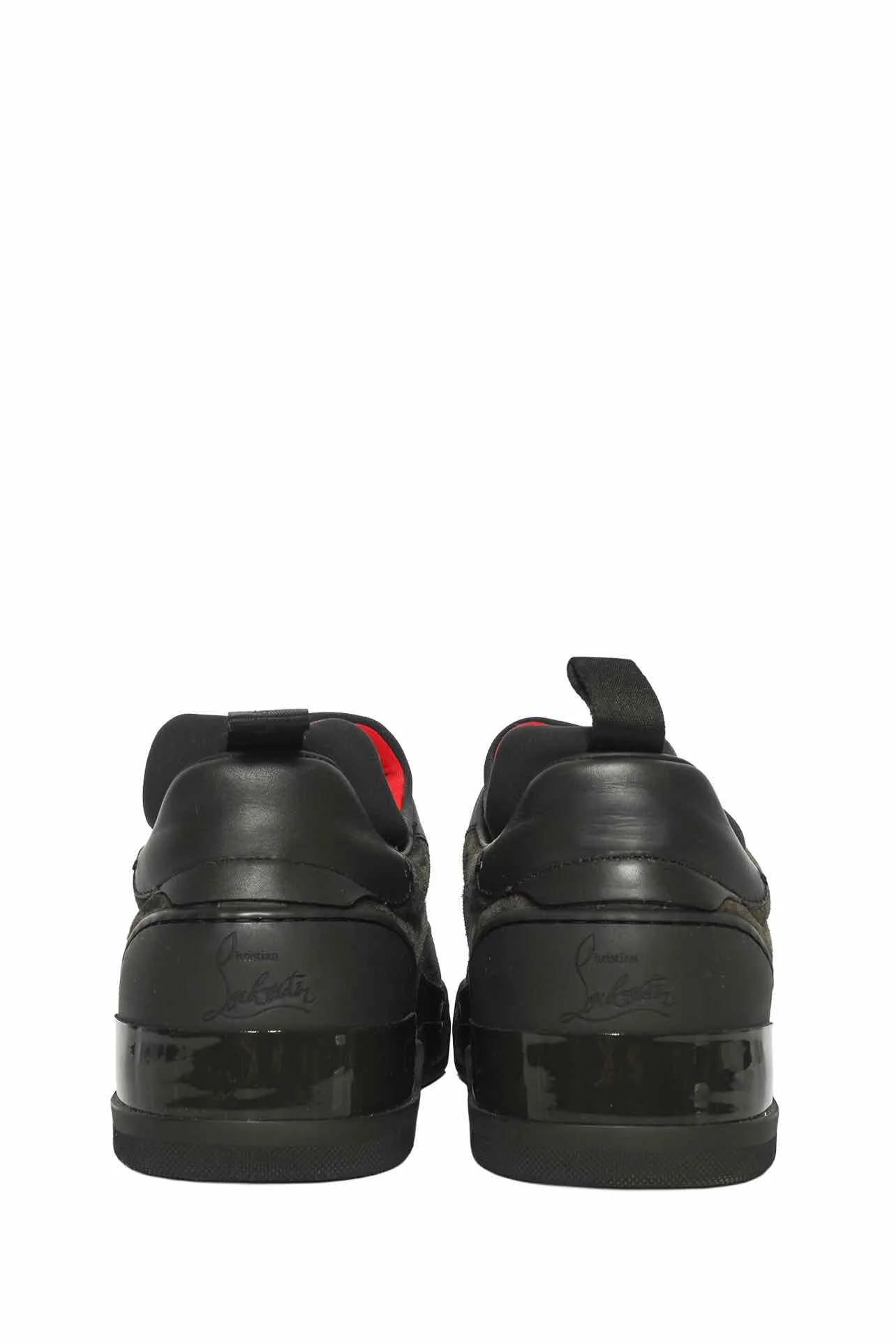 Louboutin Size 40 Men's Aurelien Flats Suede Sneakers - Image 4