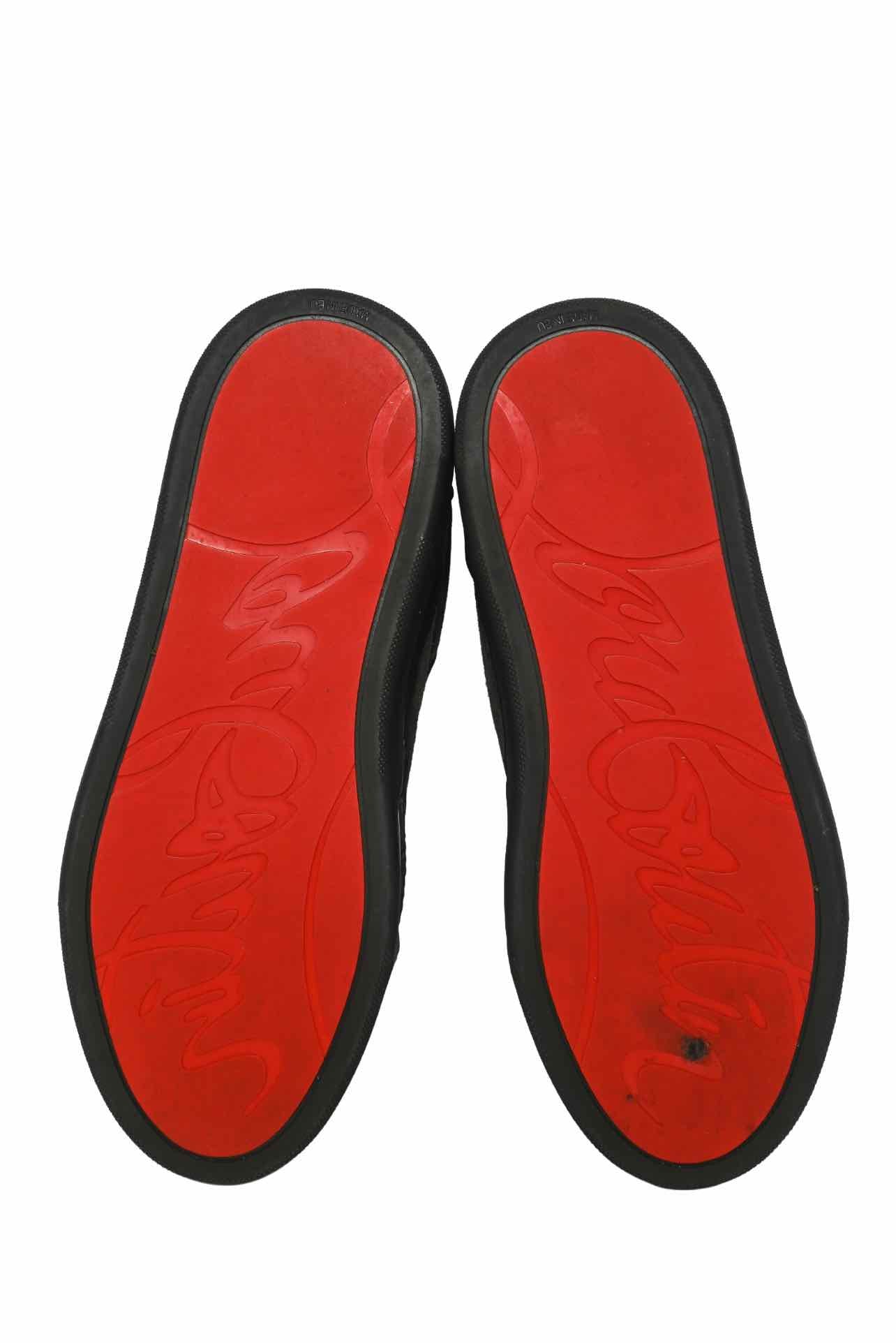 Louboutin Size 40 Men's Aurelien Flats Suede Sneakers - Image 5