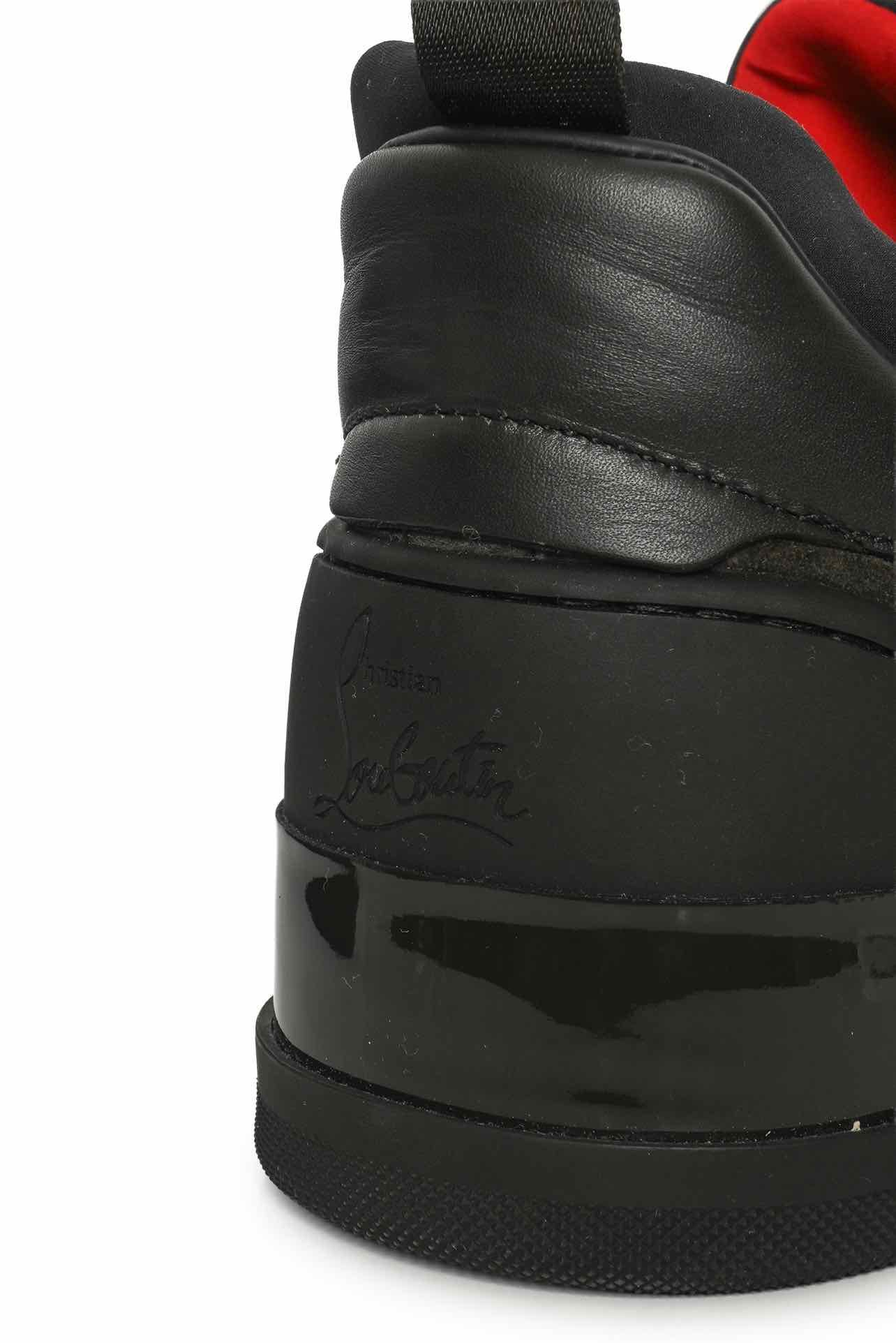 Louboutin Size 40 Men's Aurelien Flats Suede Sneakers - Image 6